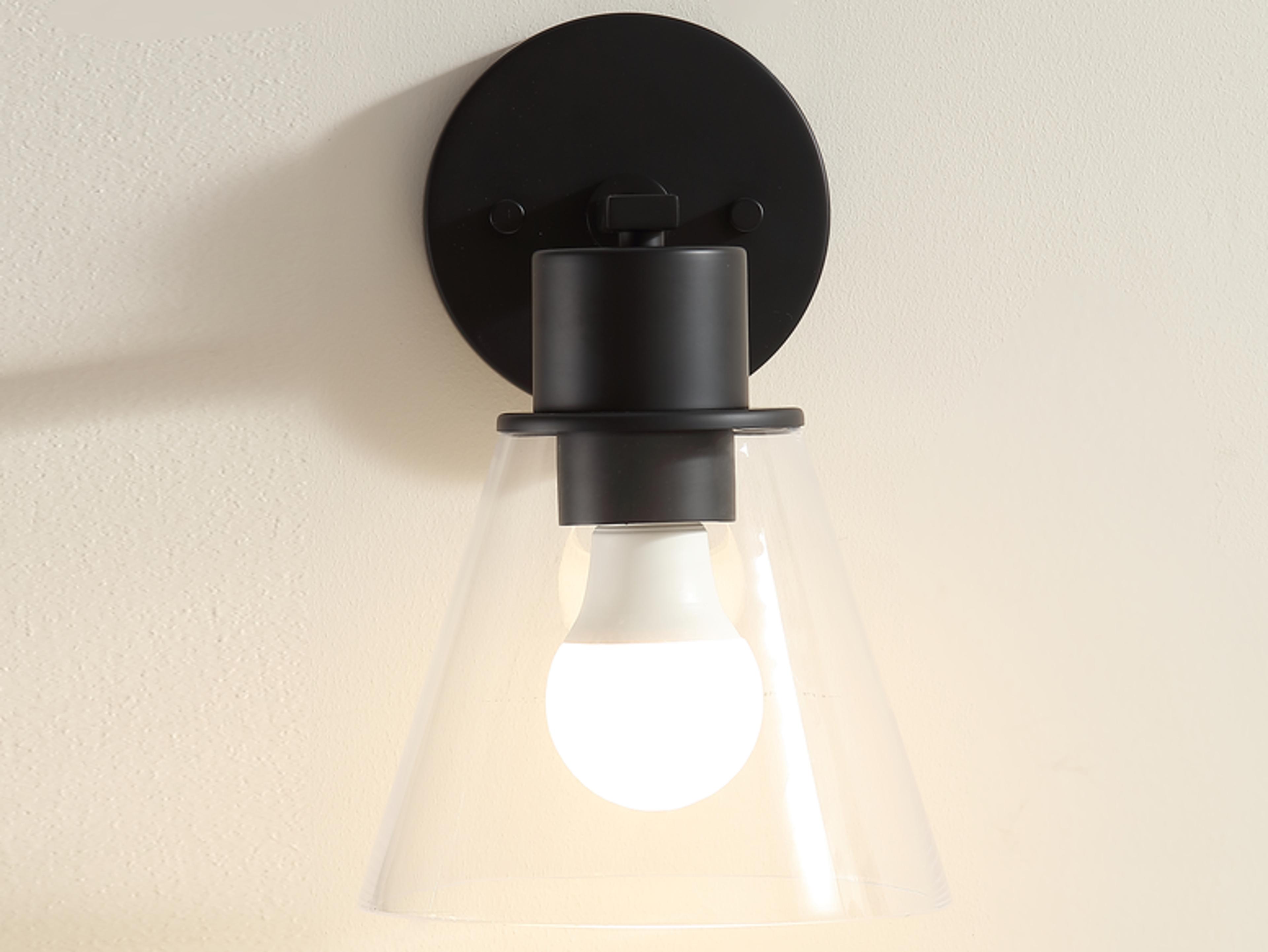 Lm Lighting Oil Rubber Black Vanity Light