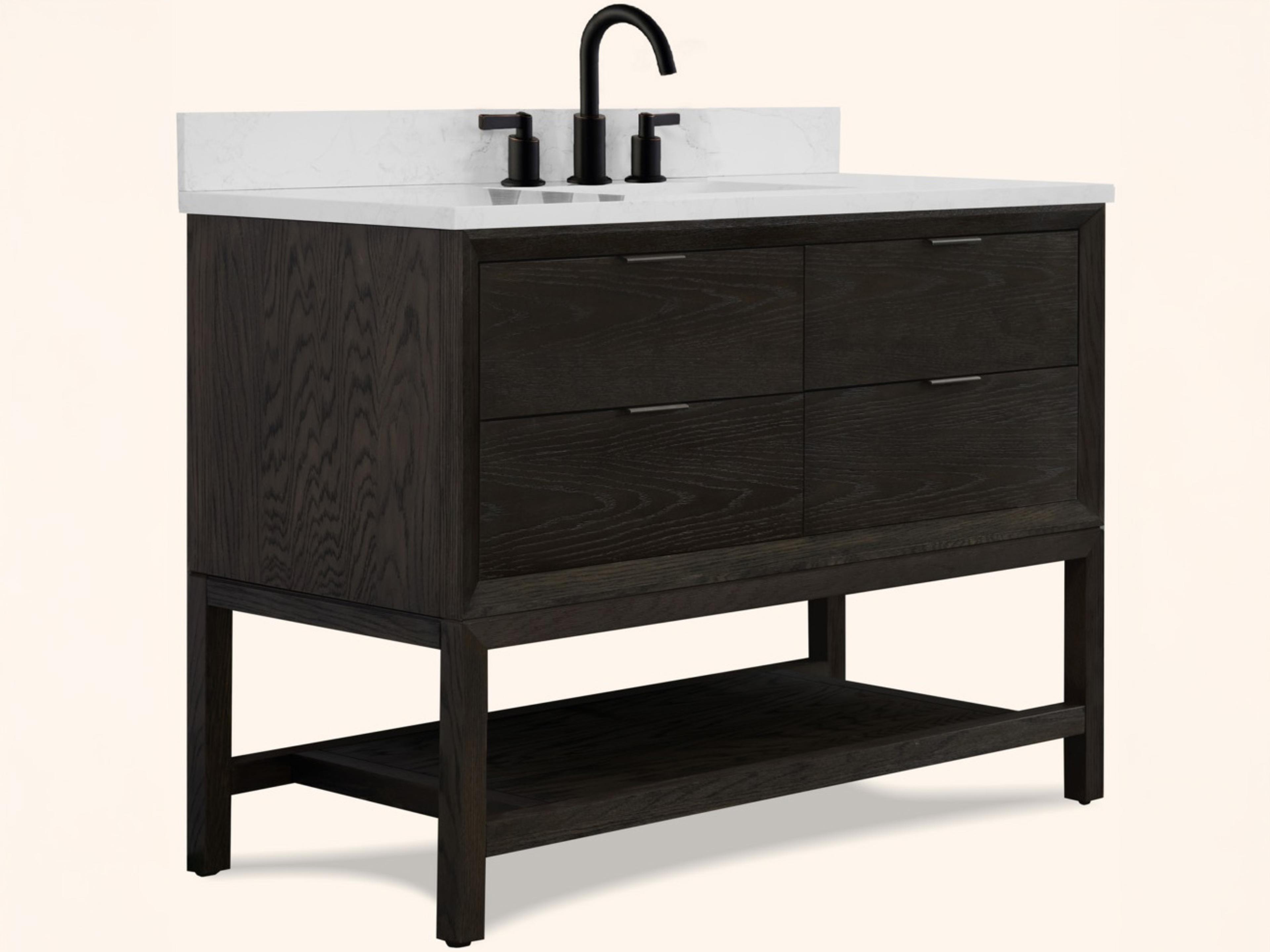Legion Furniture Wh Series Brown Oak Vanity