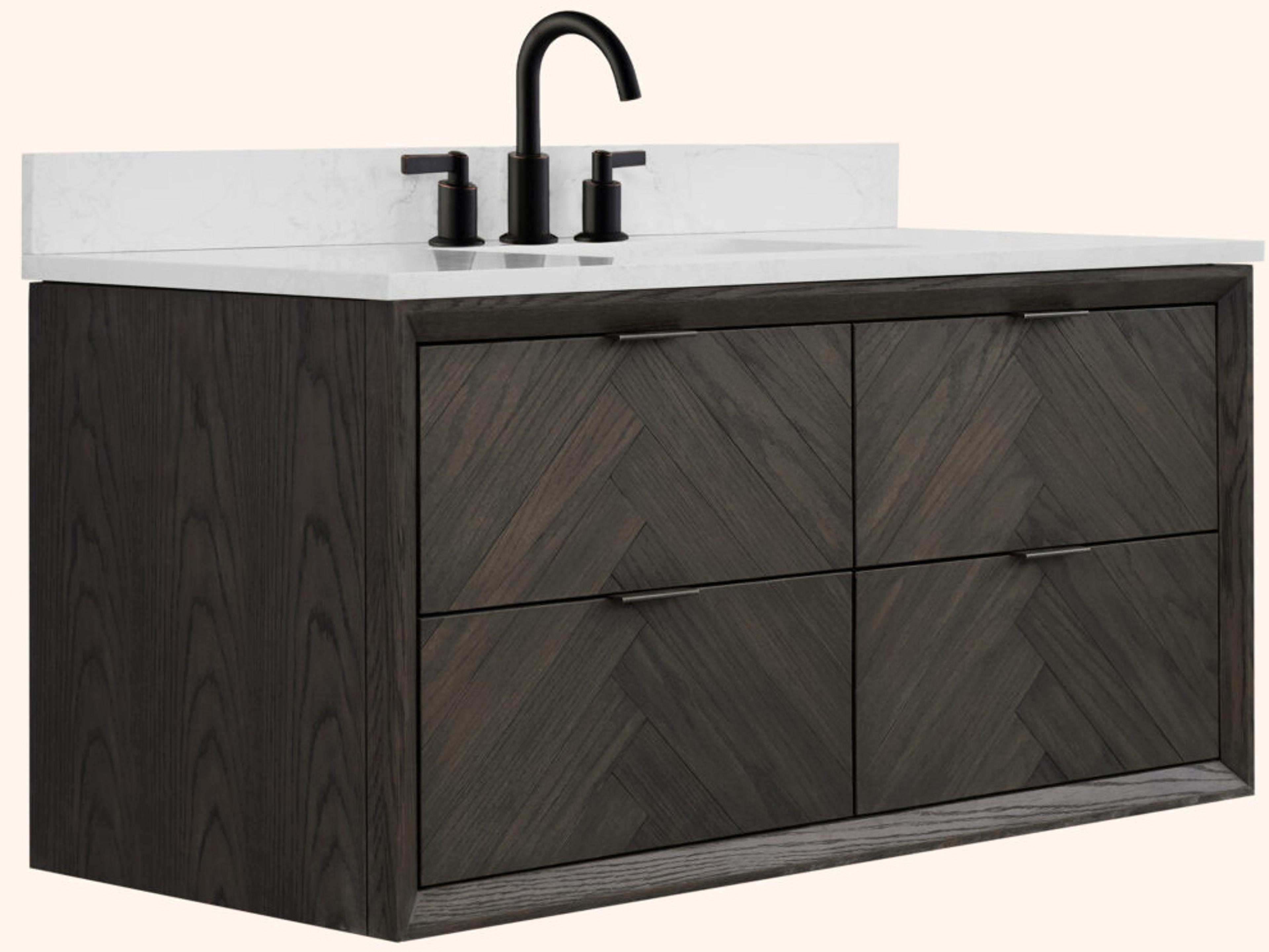 Legion Furniture Wh Series Brown Oak Vanity