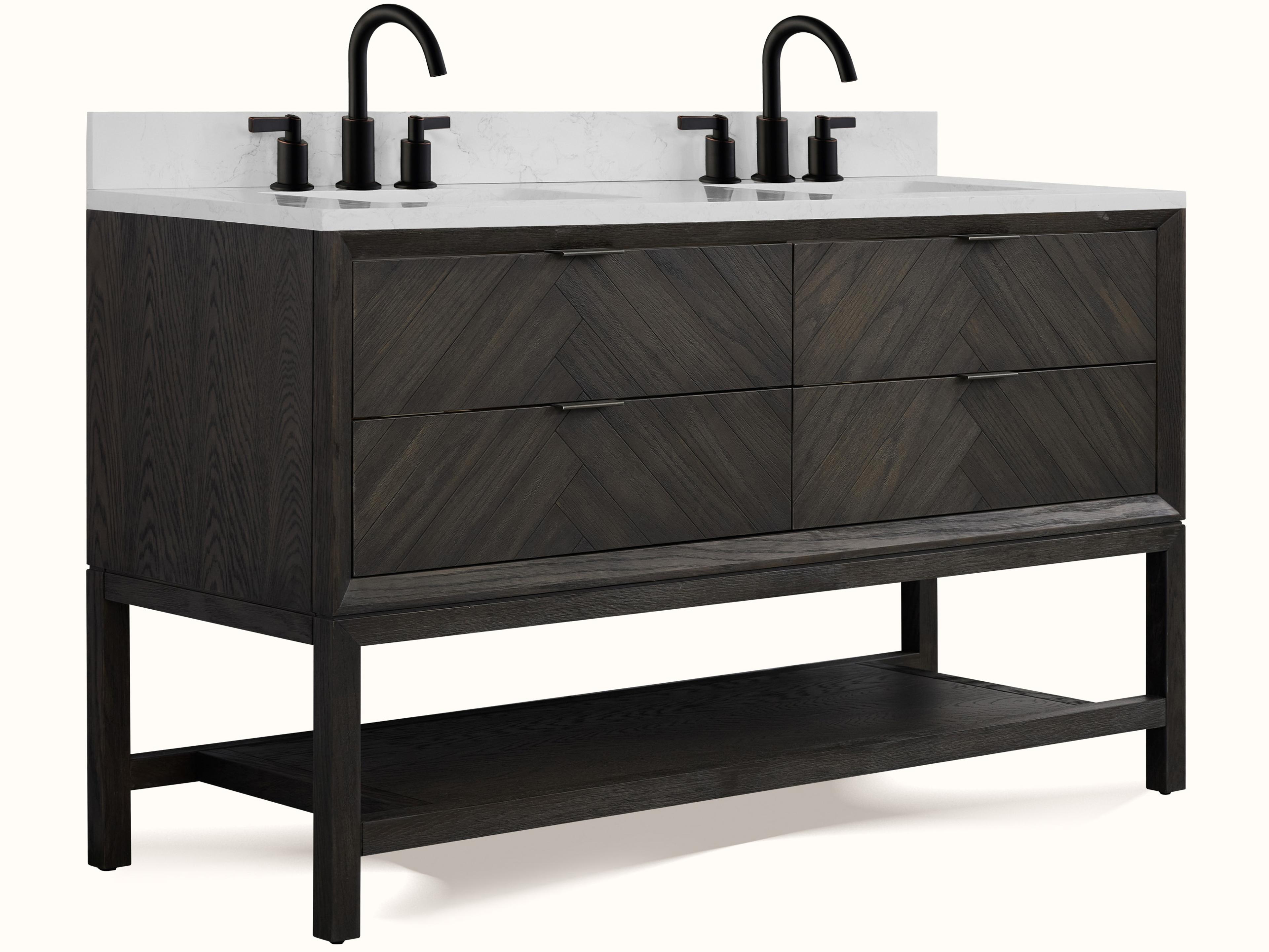 Legion Furniture Wh Series Brown Oak Vanity