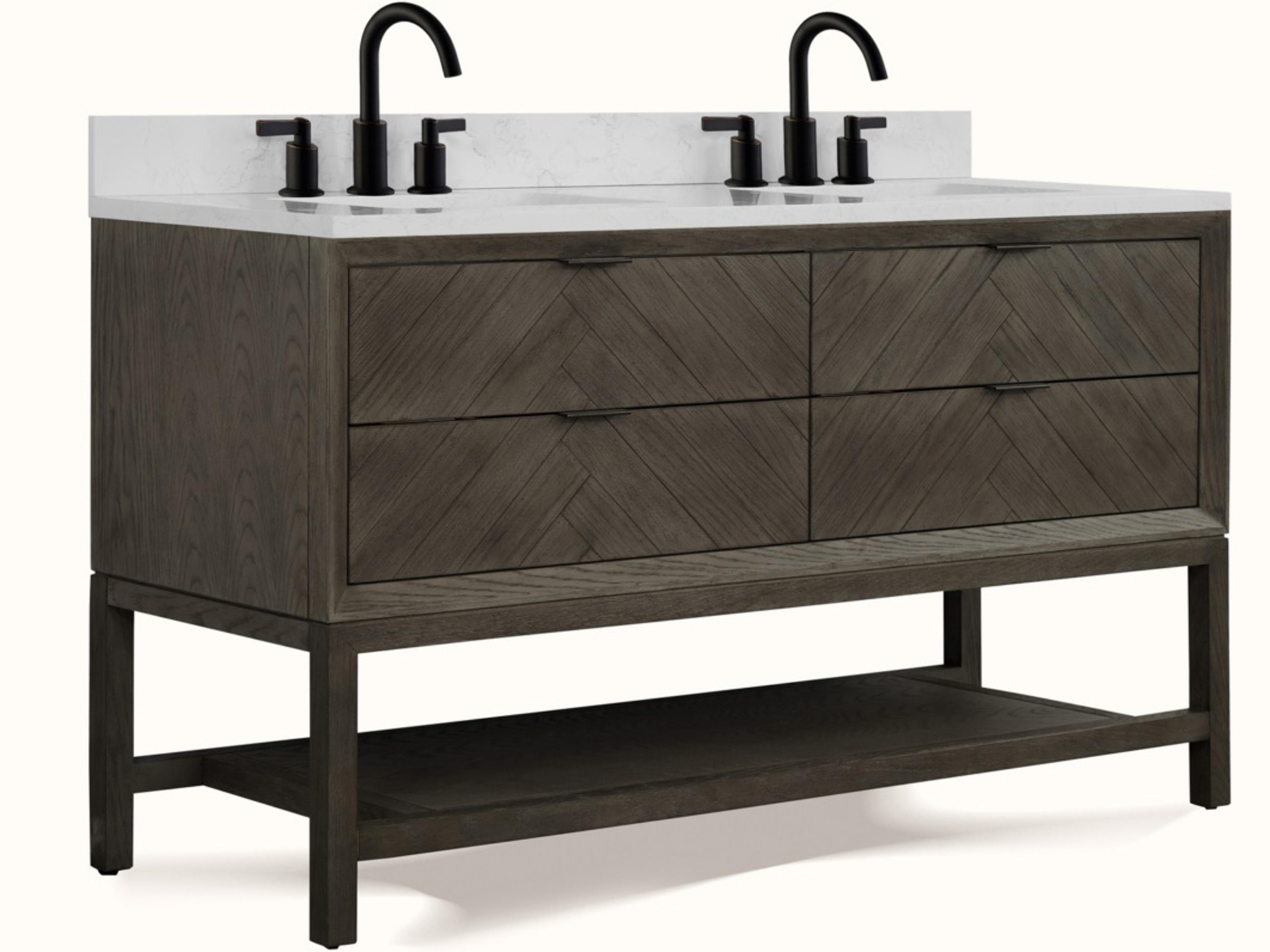 Legion Furniture Wh Series Grey Oak Vanity