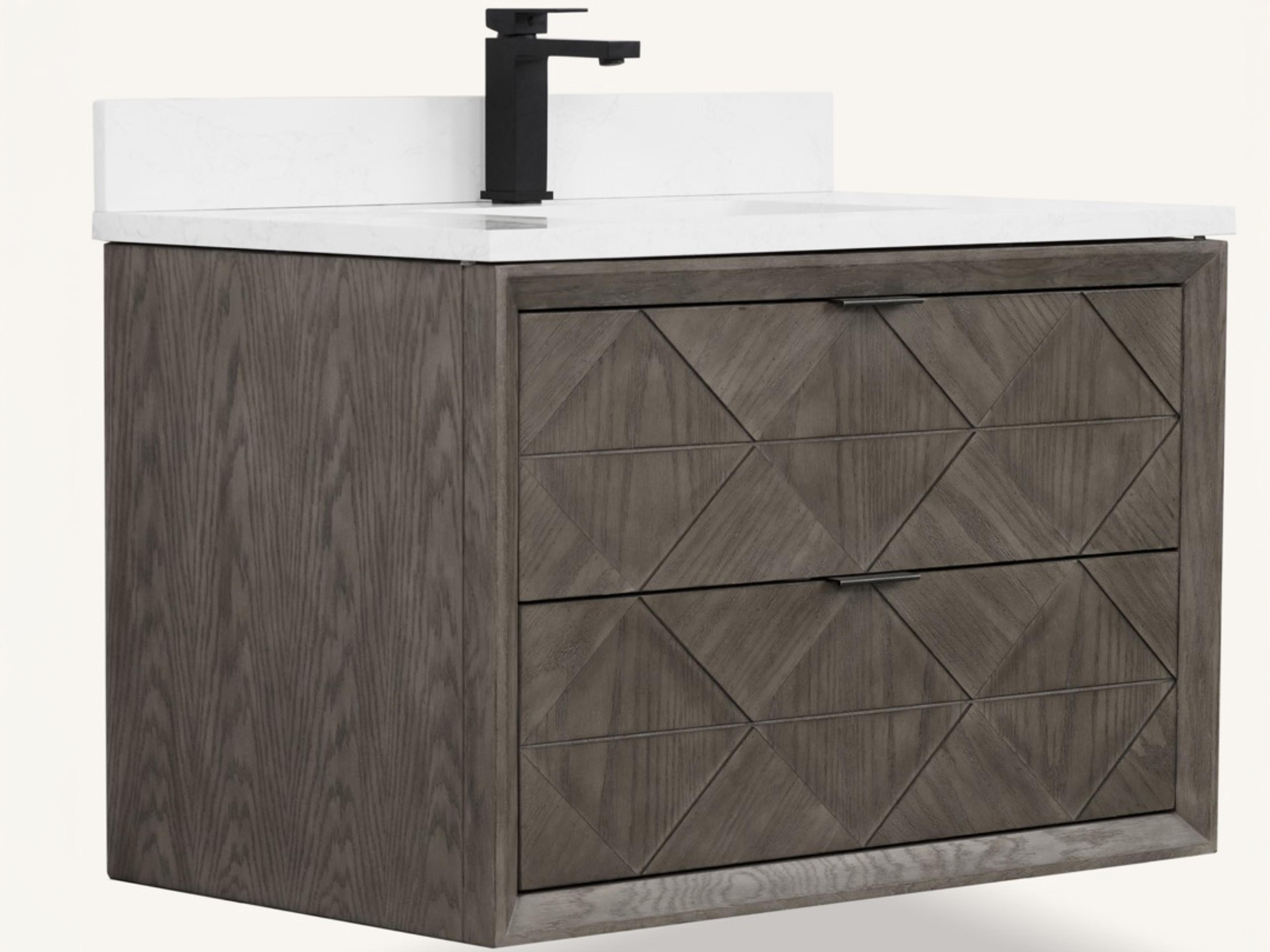 Legion Furniture Wh Series Grey Oak Vanity