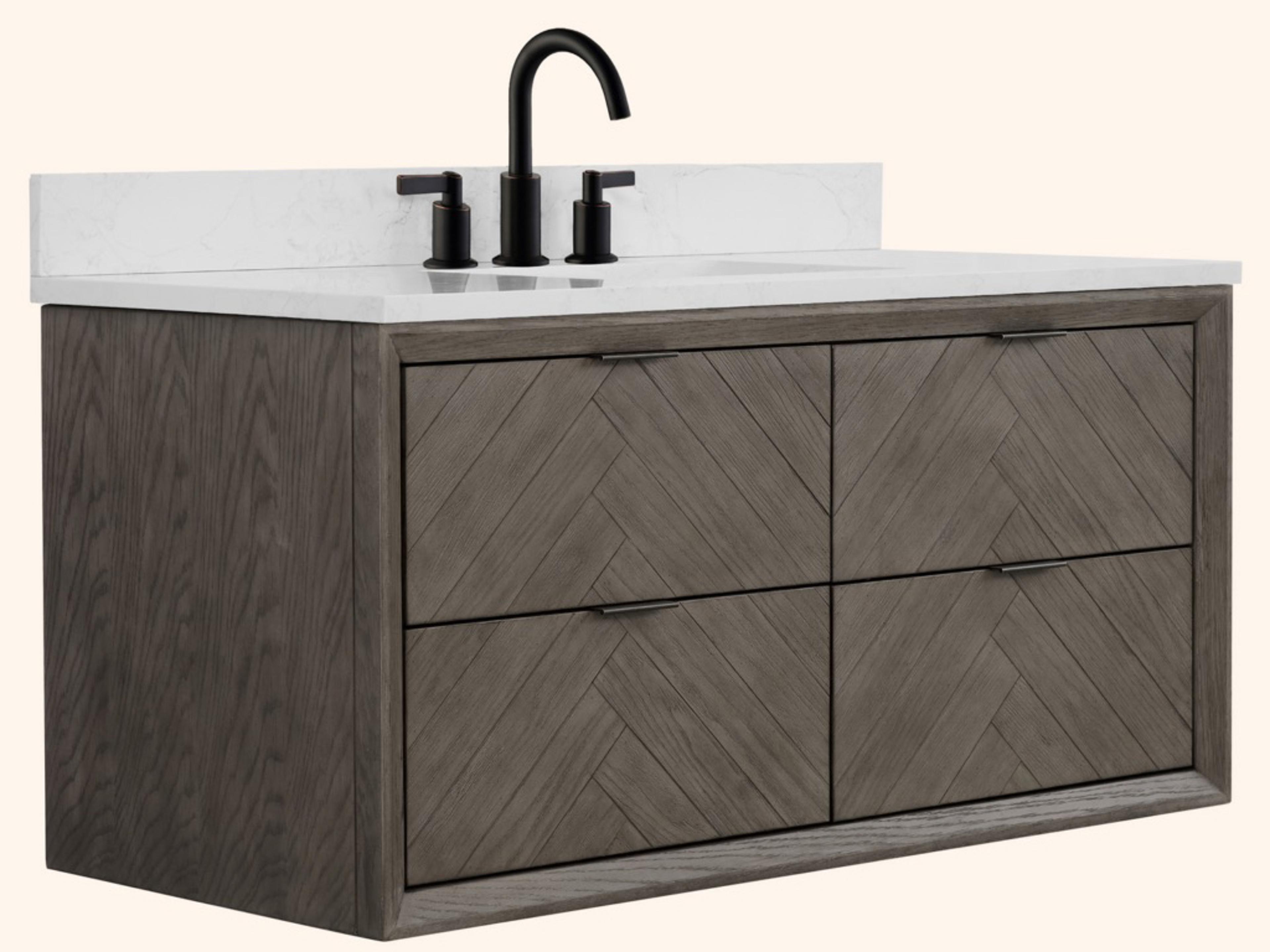 Legion Furniture Wh Series Grey Oak Vanity
