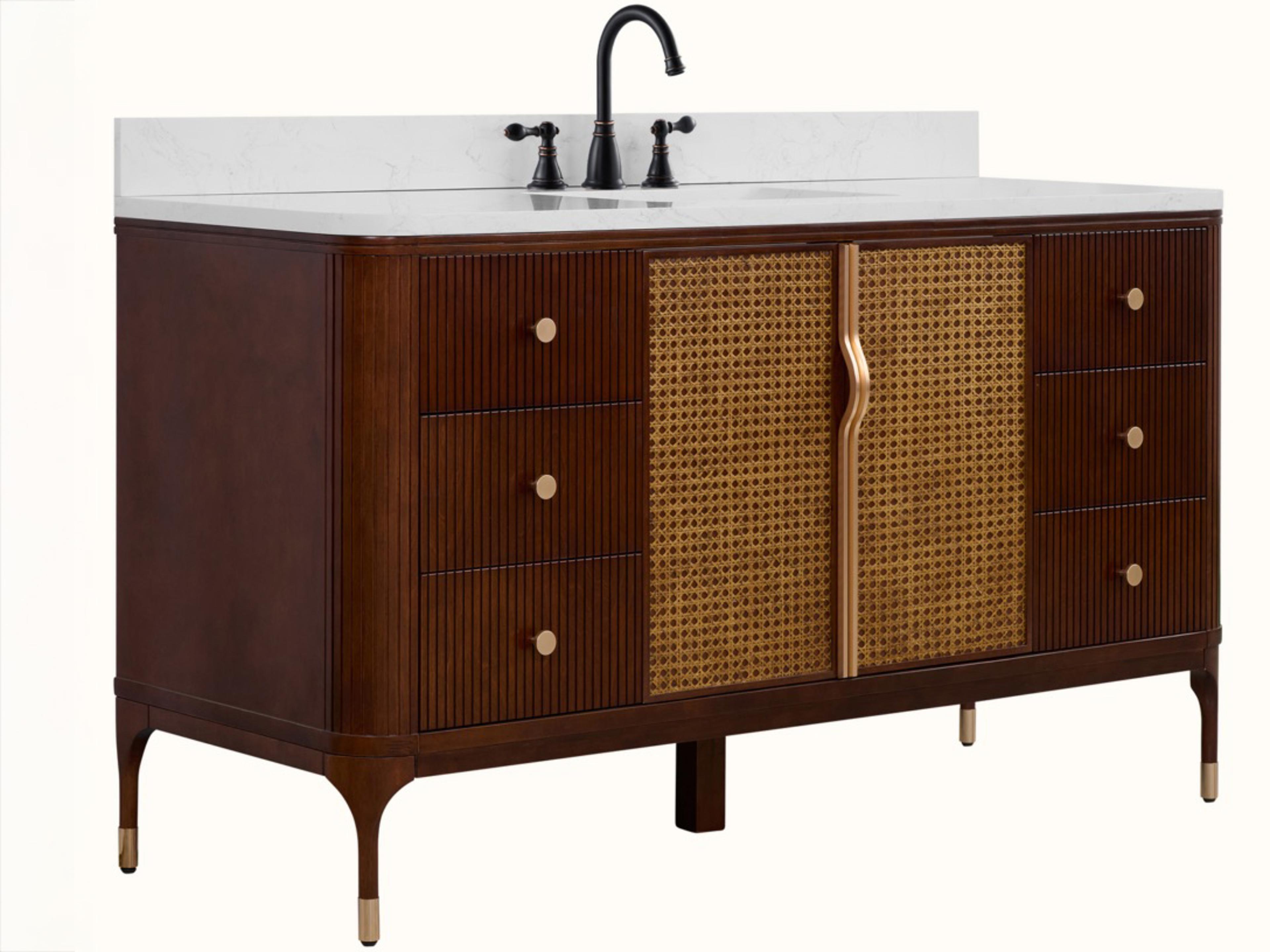 Legion Furniture Wh Series Brown Birch Vanity