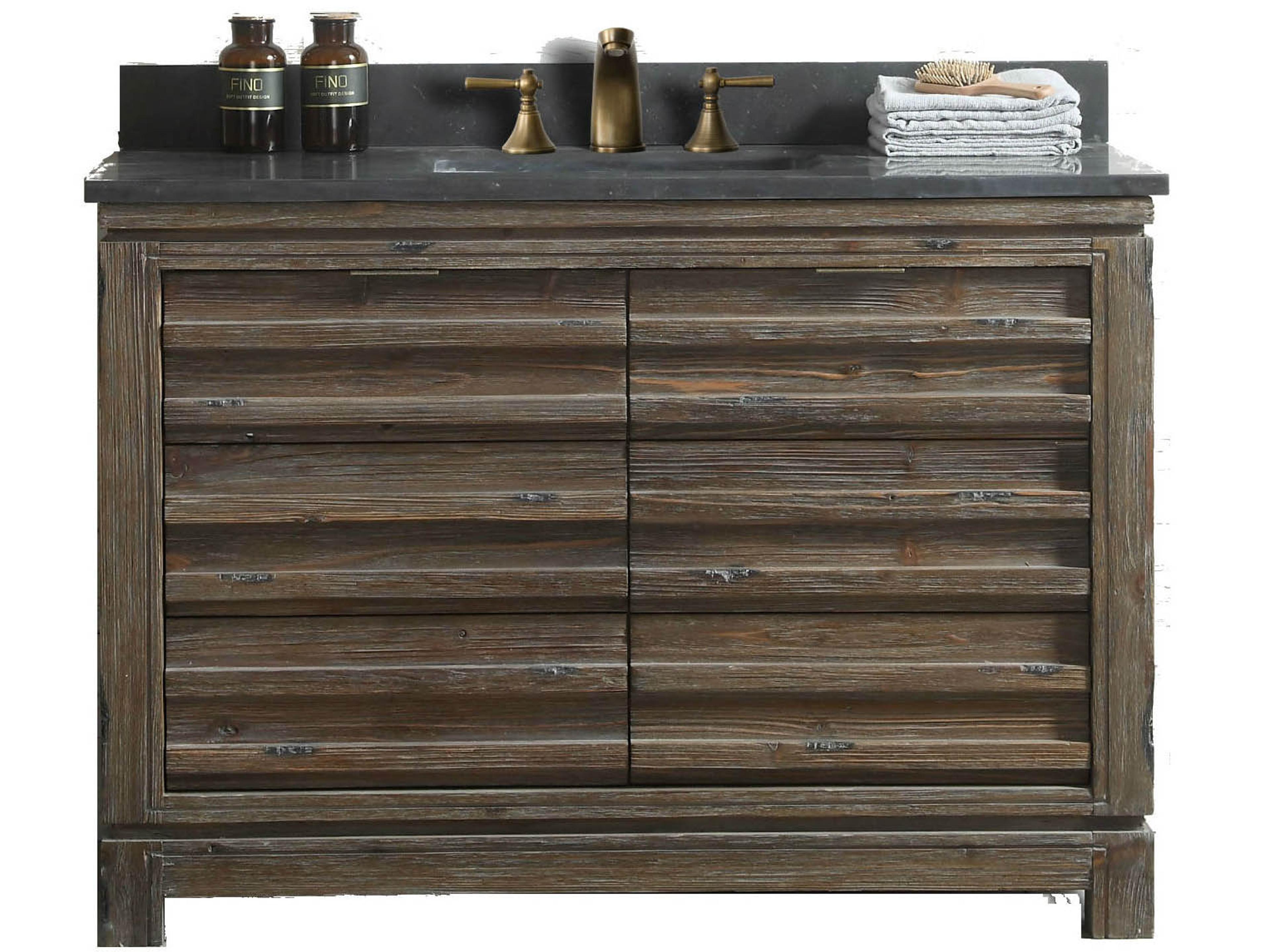 Legion Furniture Wh Series Brown Vanity With Moon Stone Top