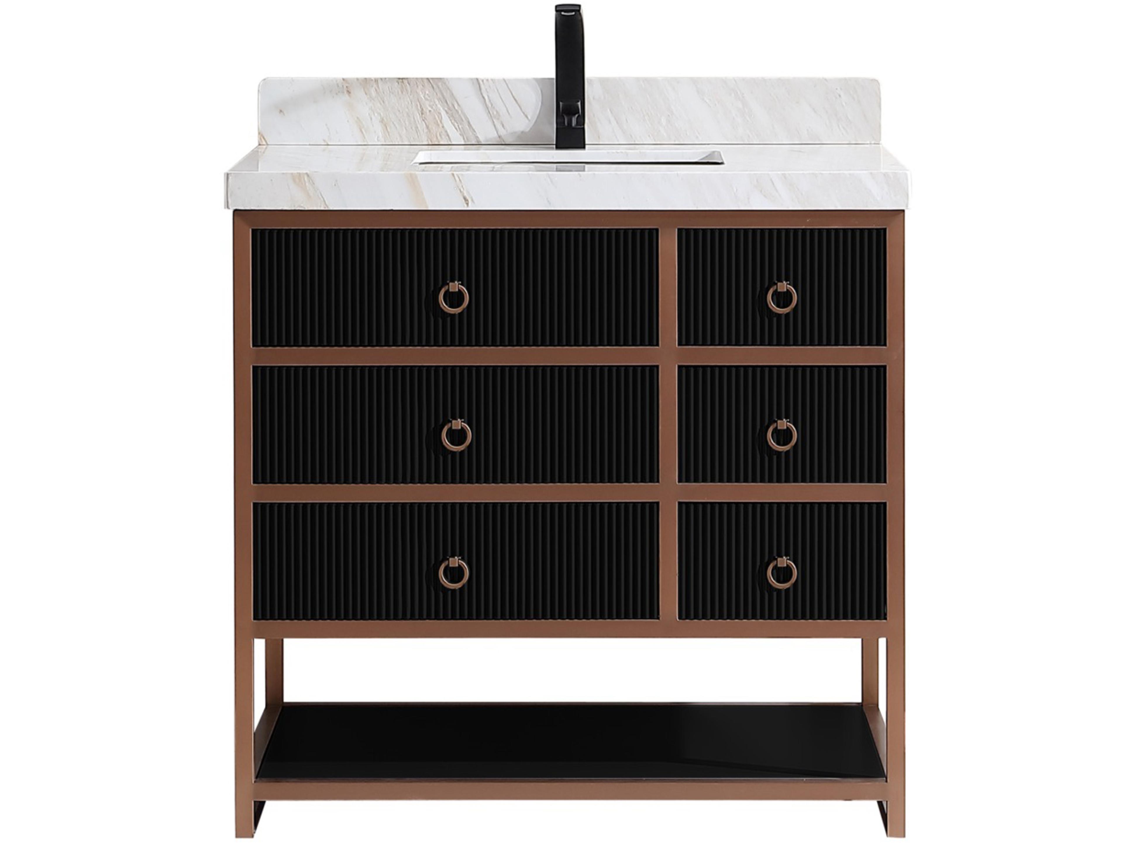 Legion Furniture Wk Series Tricorn Black Vanity