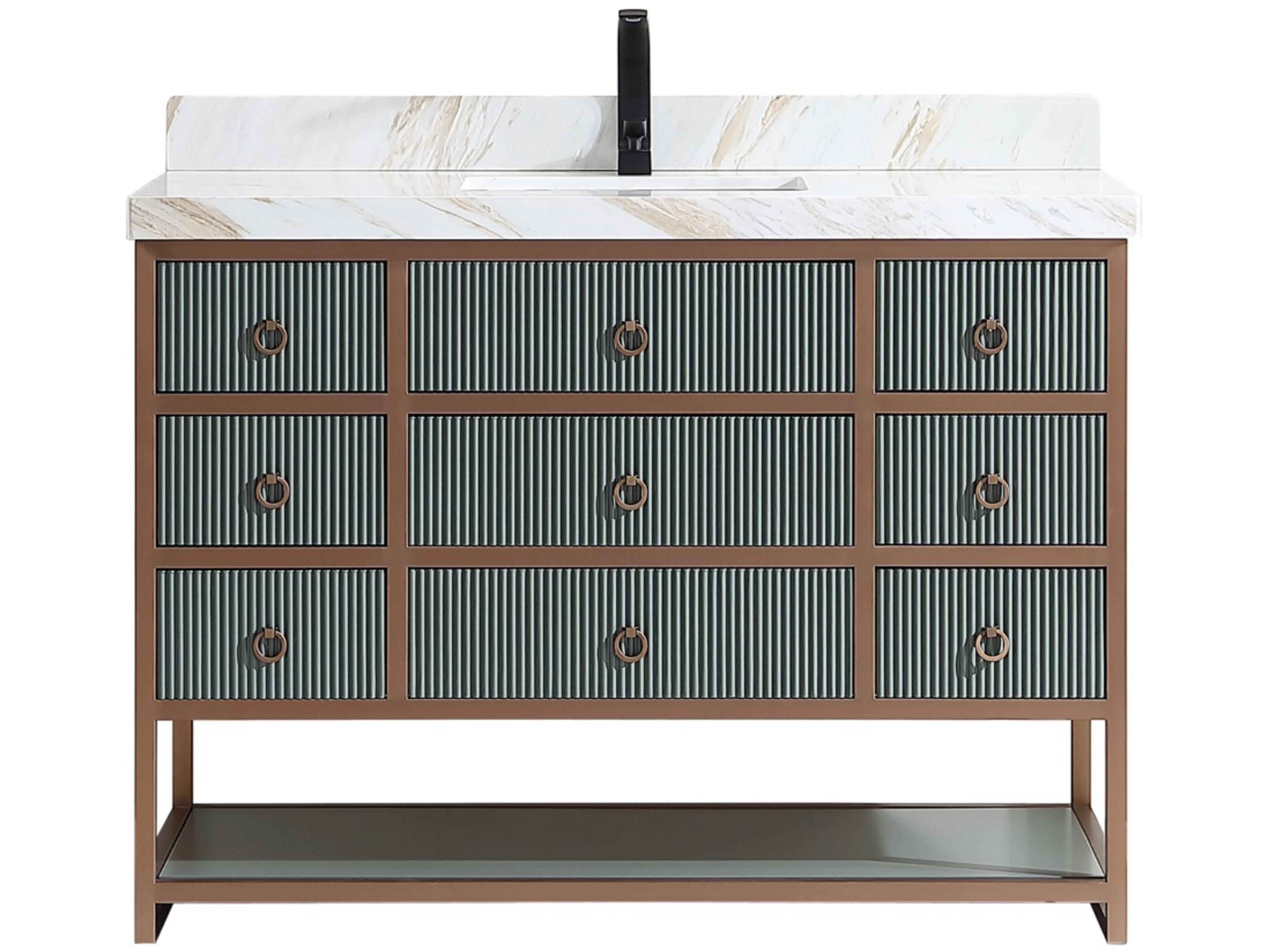 Legion Furniture Wk Series Pewter Green Vanity