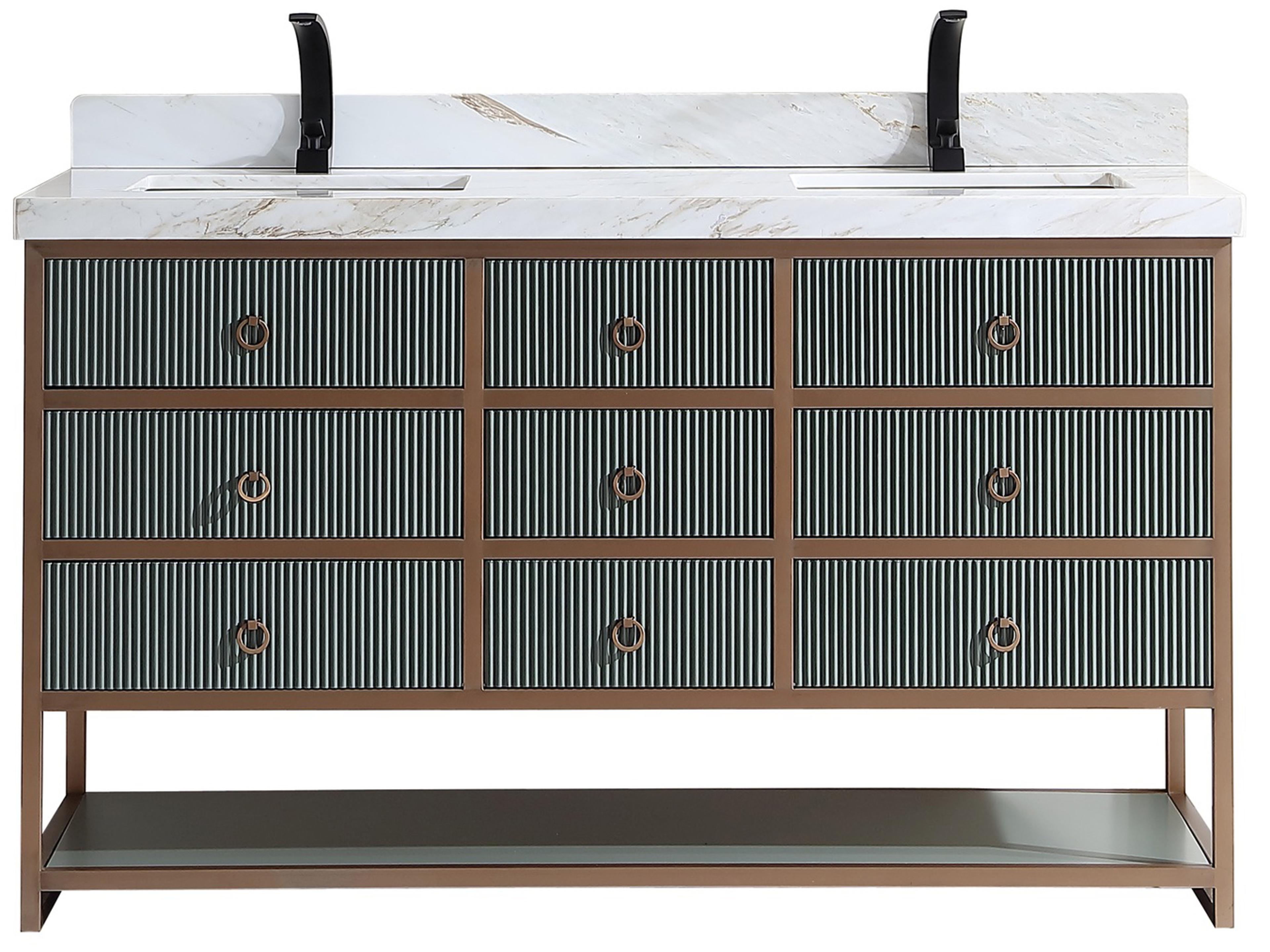 Legion Furniture Wk Series Pewter Green Vanity