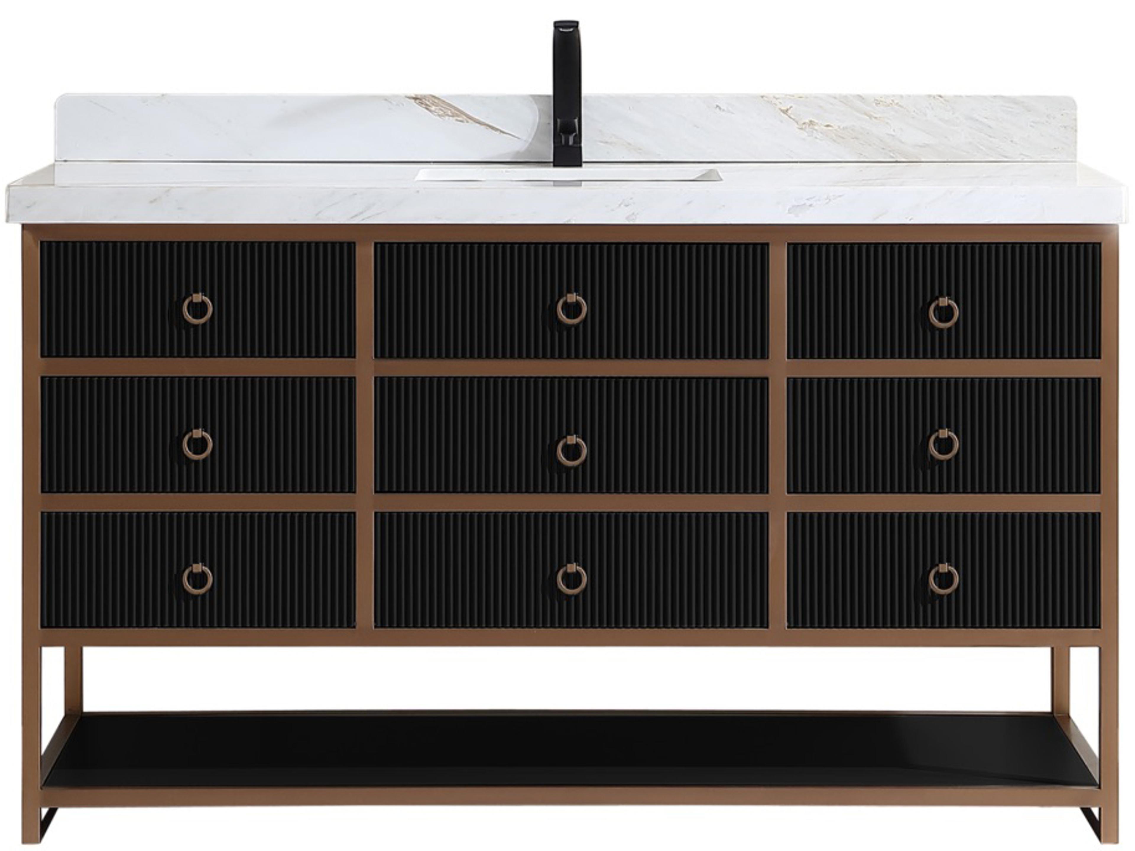 Legion Furniture Wk Series Tricorn Black Vanity