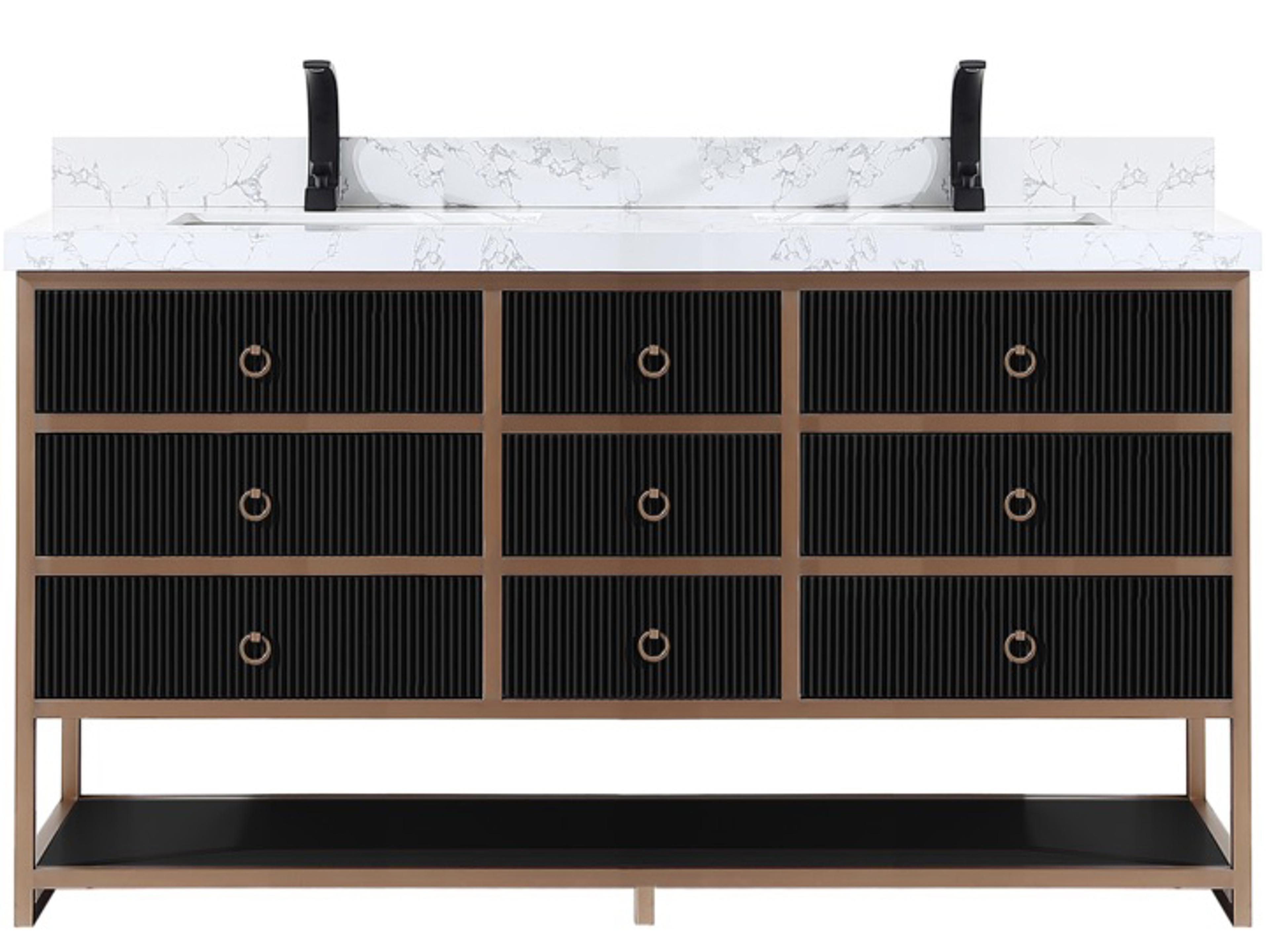 Legion Furniture Wk Series Tricorn Black Vanity