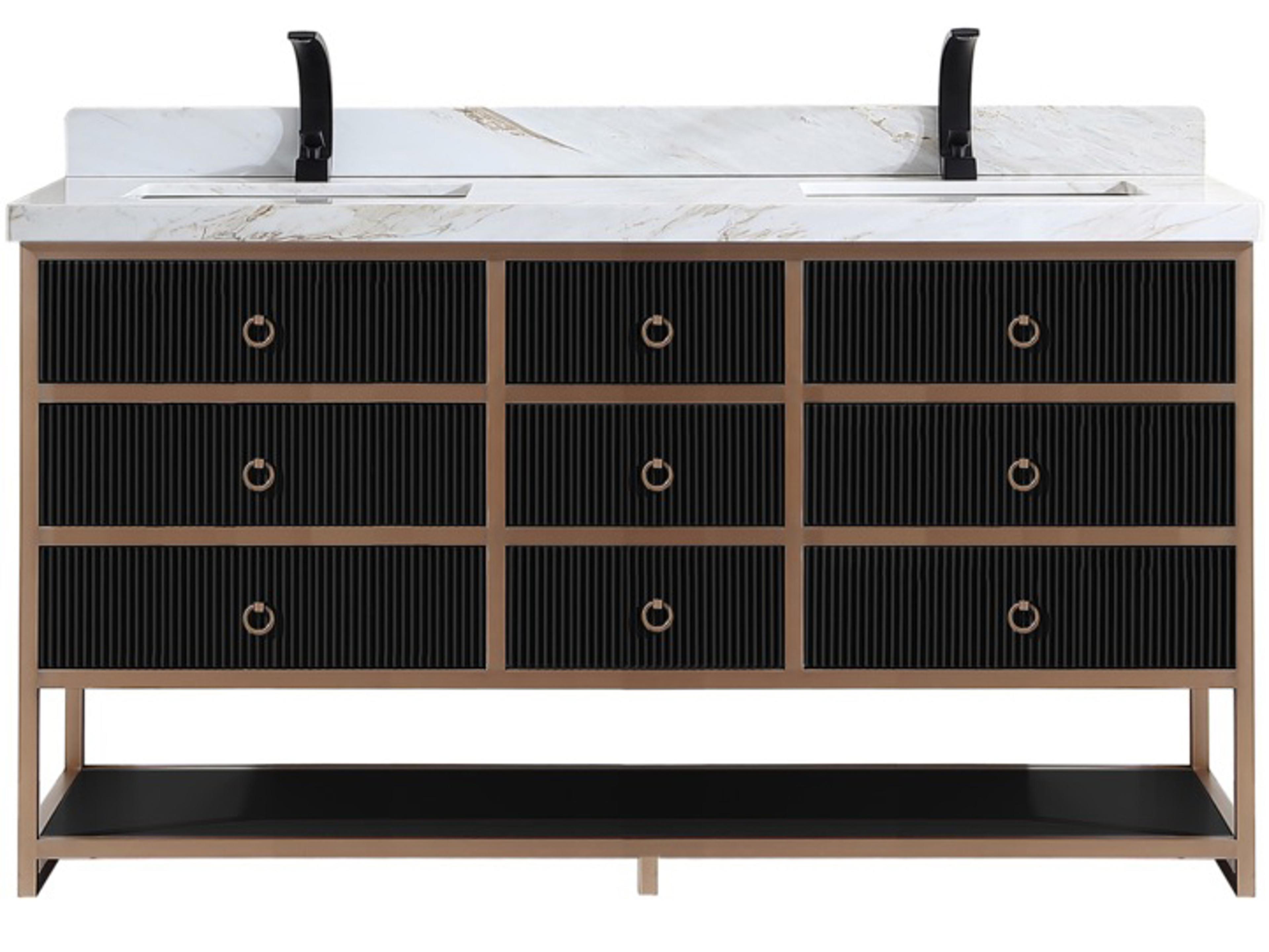 Legion Furniture Wk Series Tricorn Black Vanity