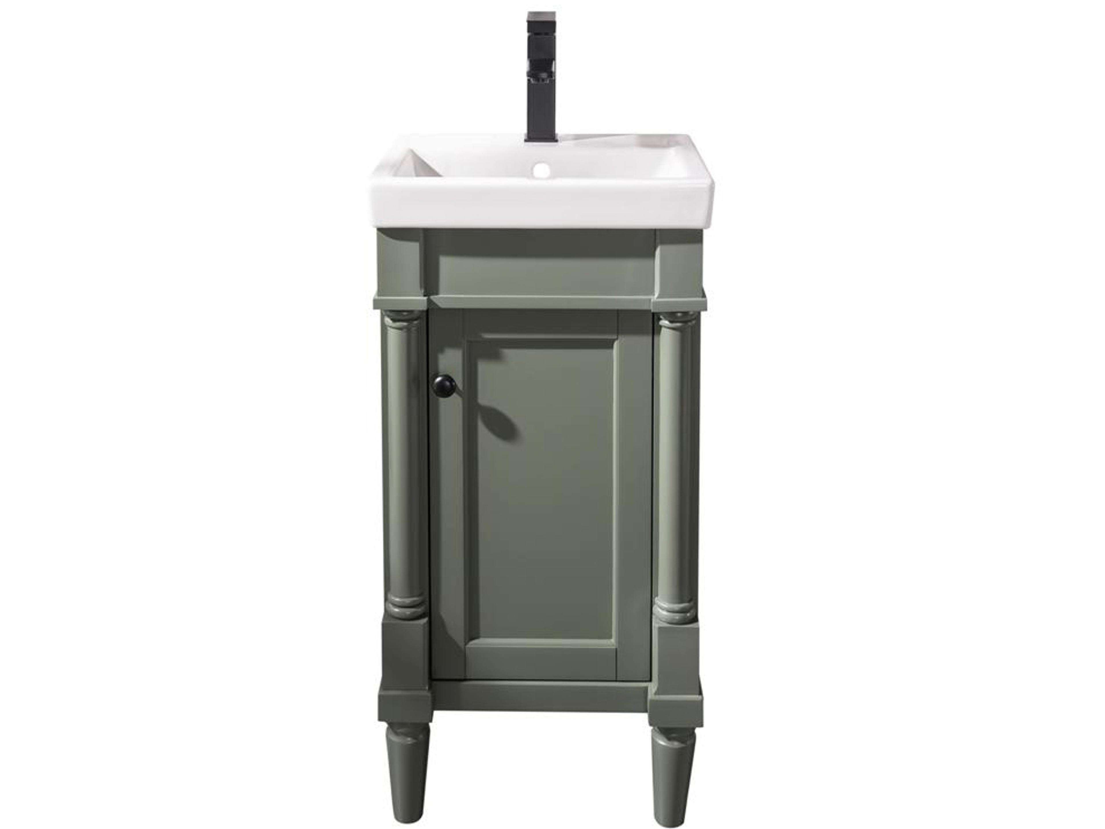 Legion Furniture Wlf Series Pewter Green Vanity