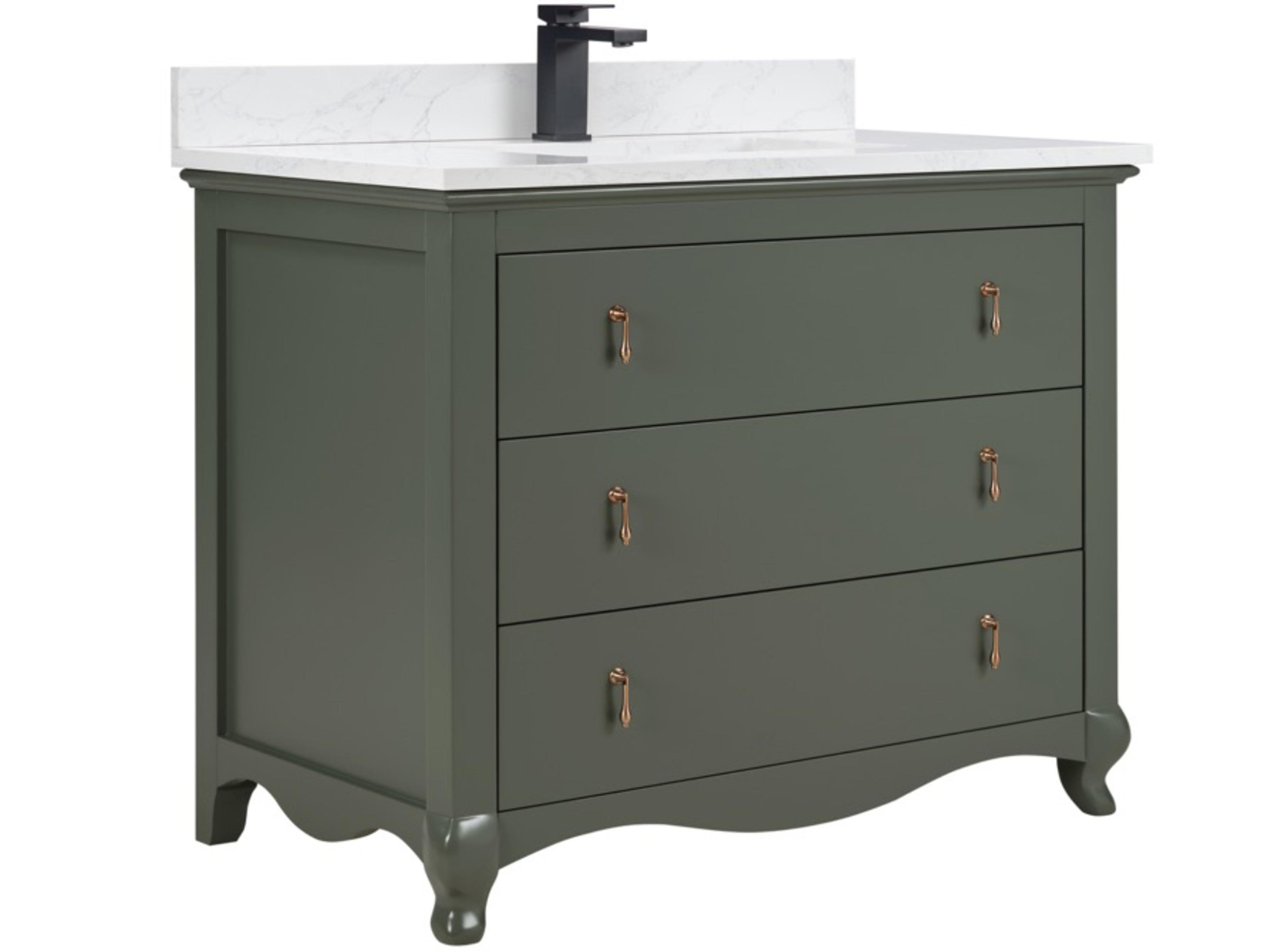 Ws Series Pewter Green Vanity