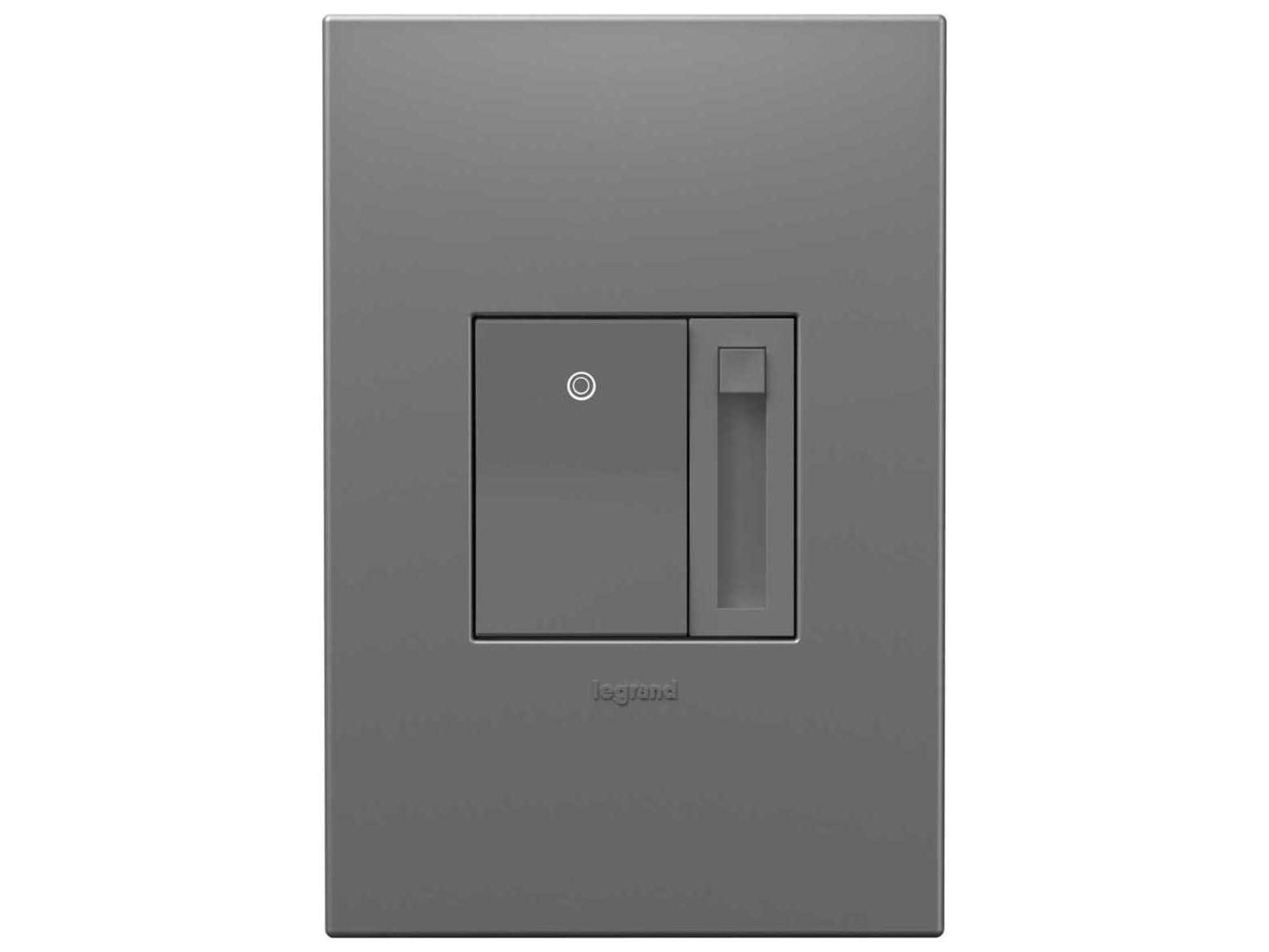 Legrand Paddle Magnesium LED Advanced Dimmer with Microban