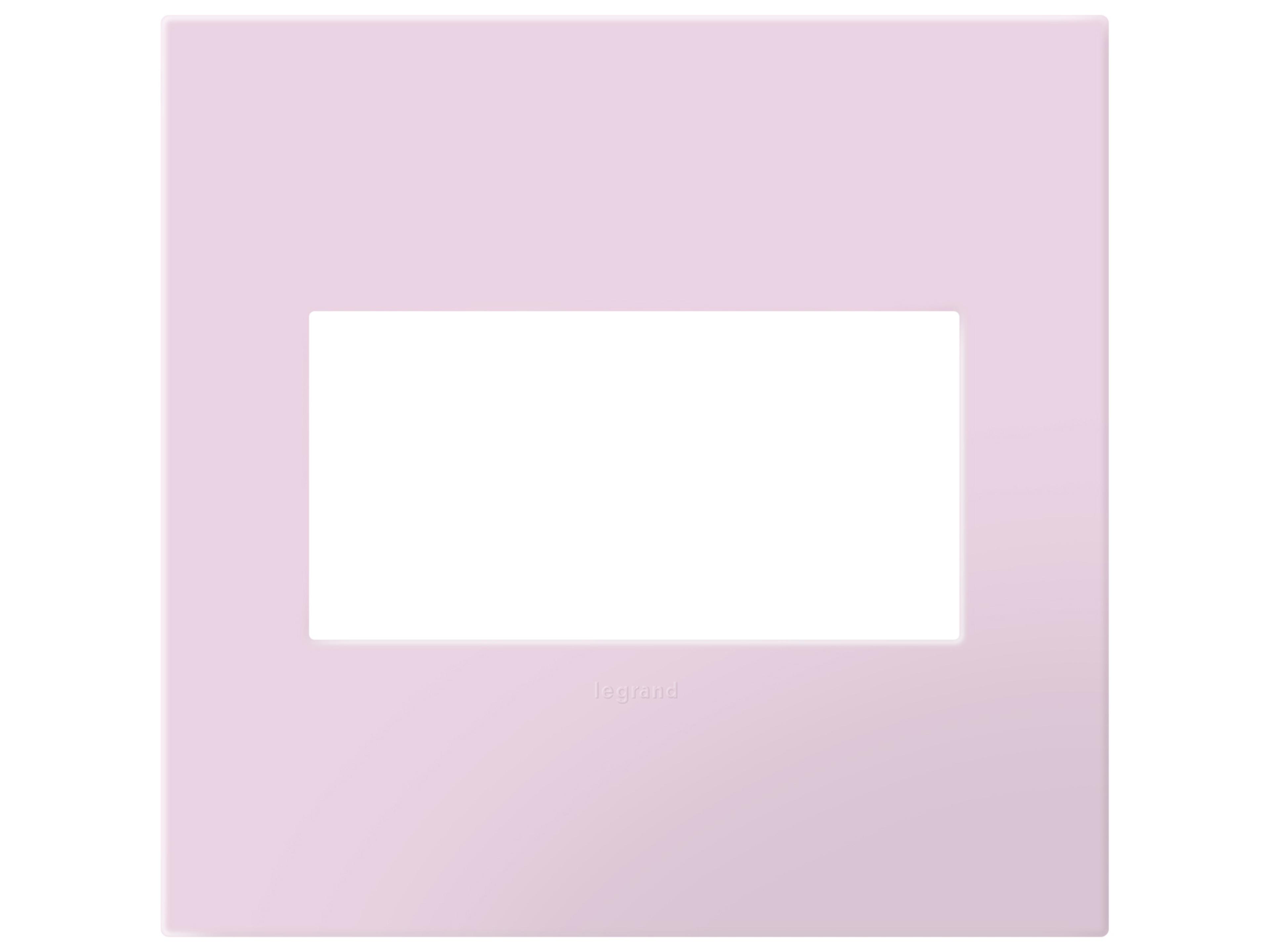 Legrand Plastics Rosa Two-Gang Screwless Wall Plate with Microban