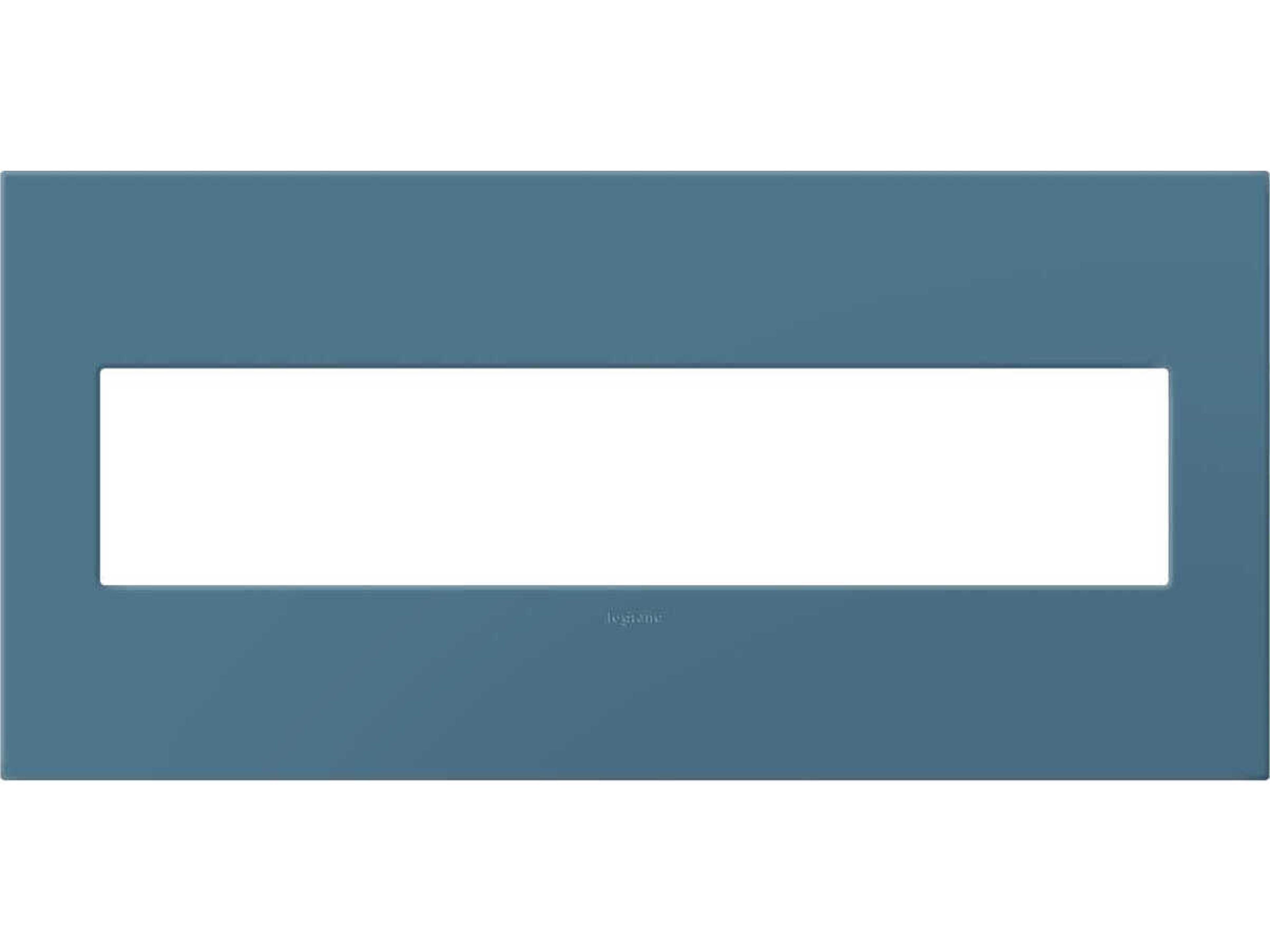 Legrand Plastics Mystic Five-Gang Screwless Wall Plate with Microban