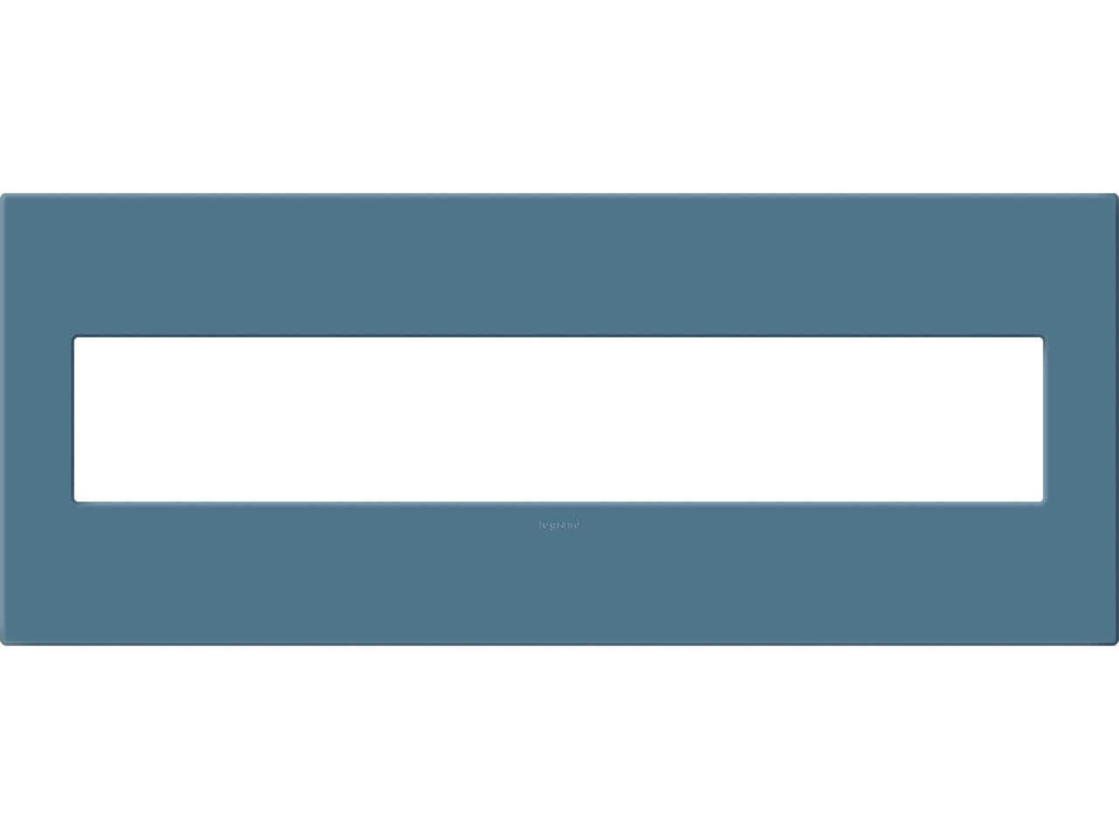 Legrand Plastics Mystic Six-Gang Screwless Wall Plate with Microban