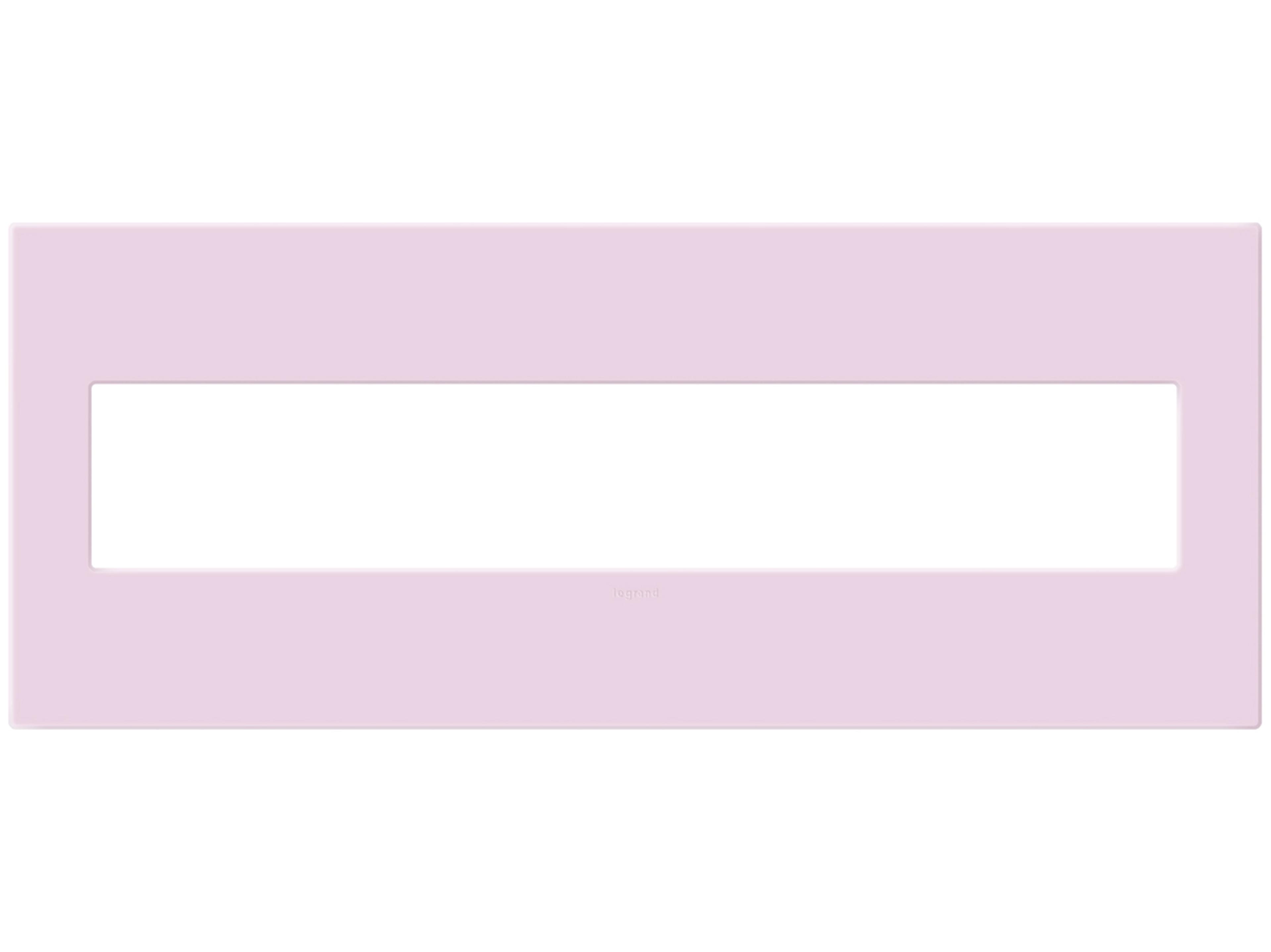 Legrand Plastics Rosa Six-Gang Screwless Wall Plate with Microban