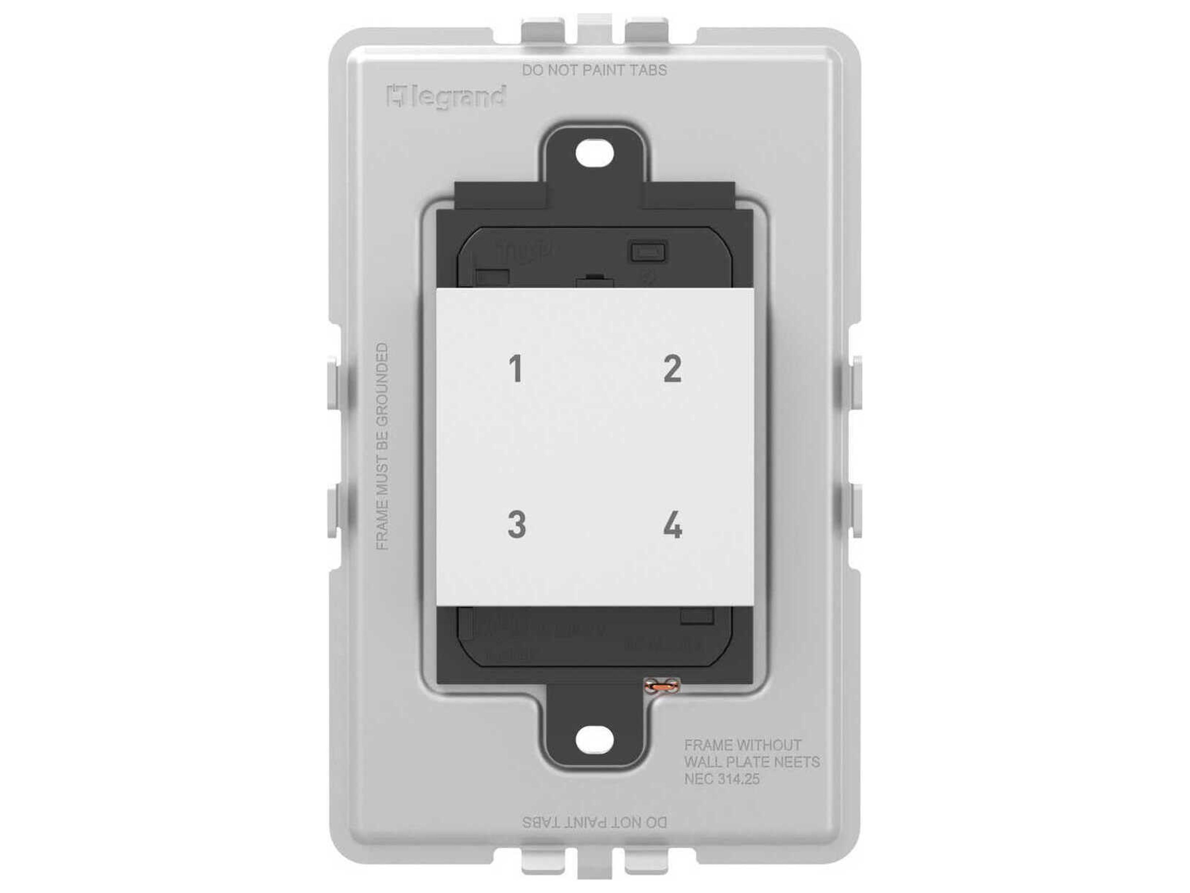 Legrand Adorne White Wireless Smart Scene Switch with Netatmo