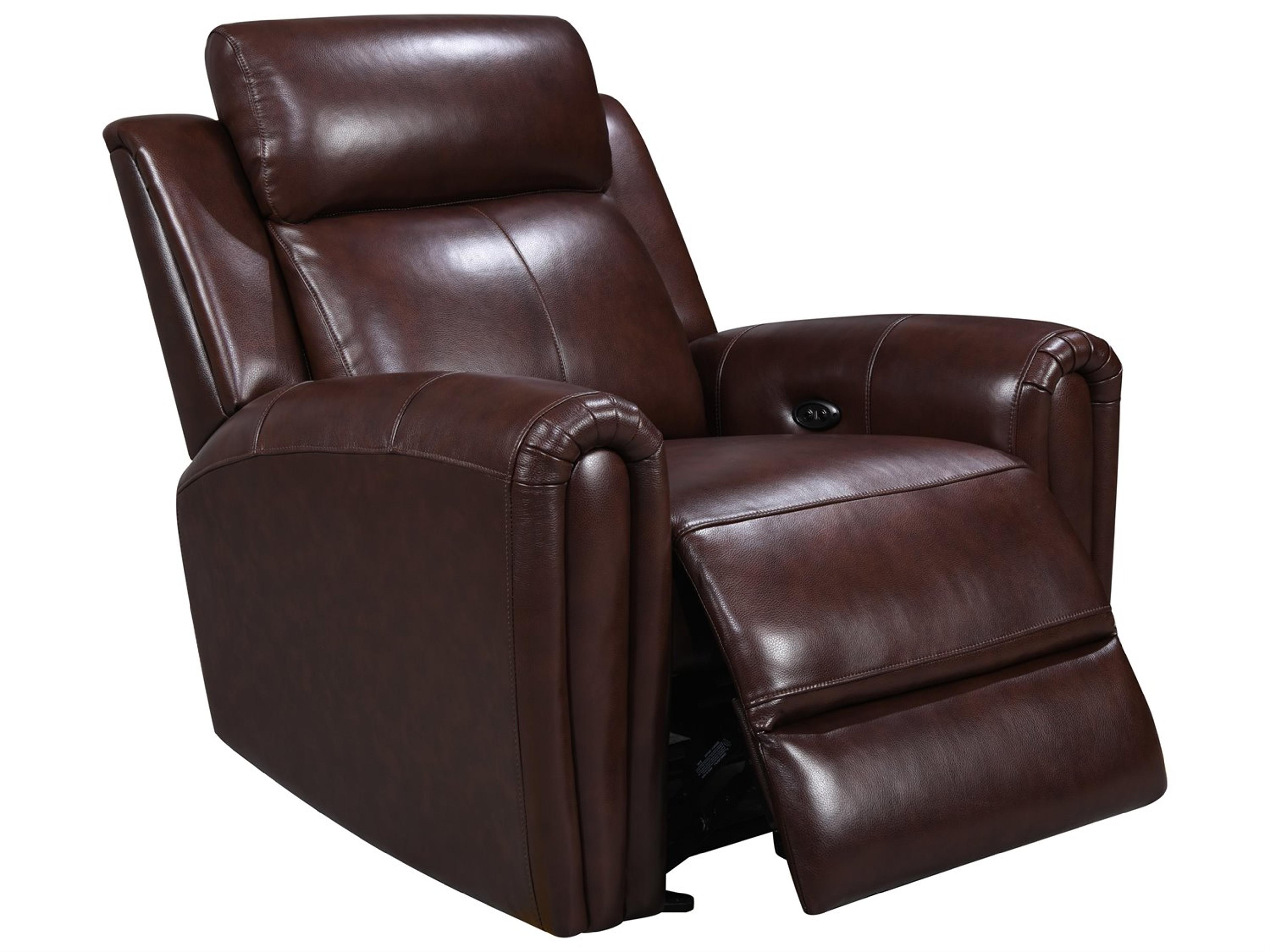 Leather Italia USA Jonathan P1 Glider Recliner 7030Lv Brown