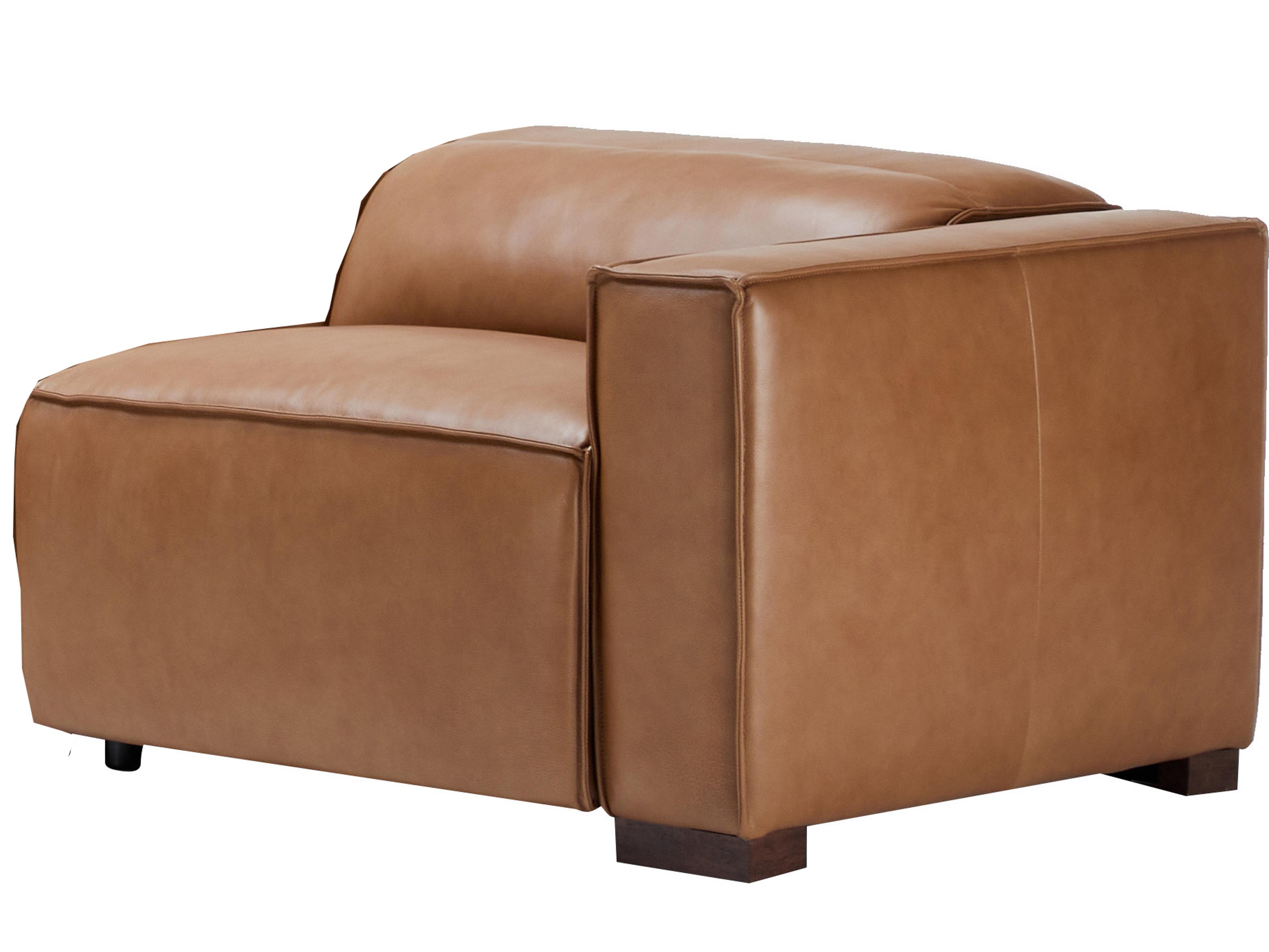 Leather Italia USA Uptown Raf - One Arm Chair - Powered - Zg 7701L