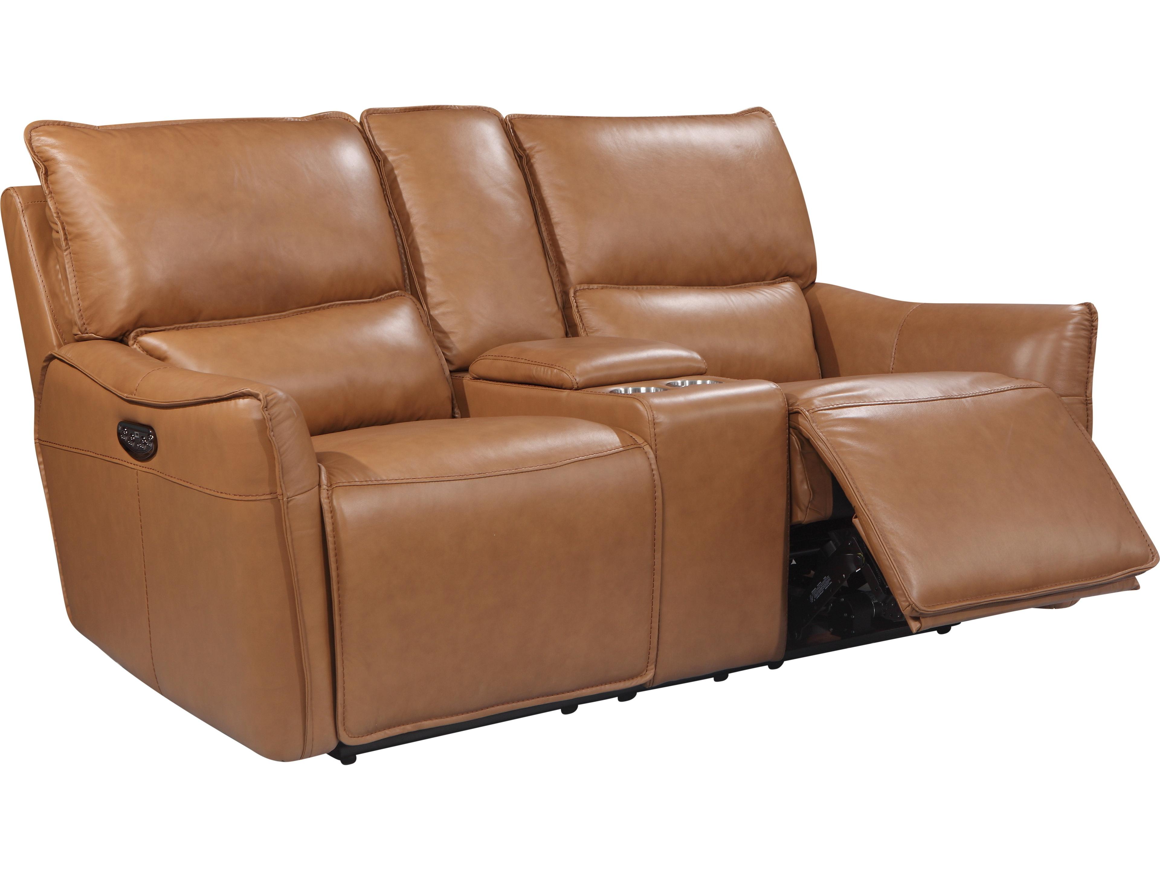 Leather Italia USA Portland Loveseat - Console - P2 1006Lv De