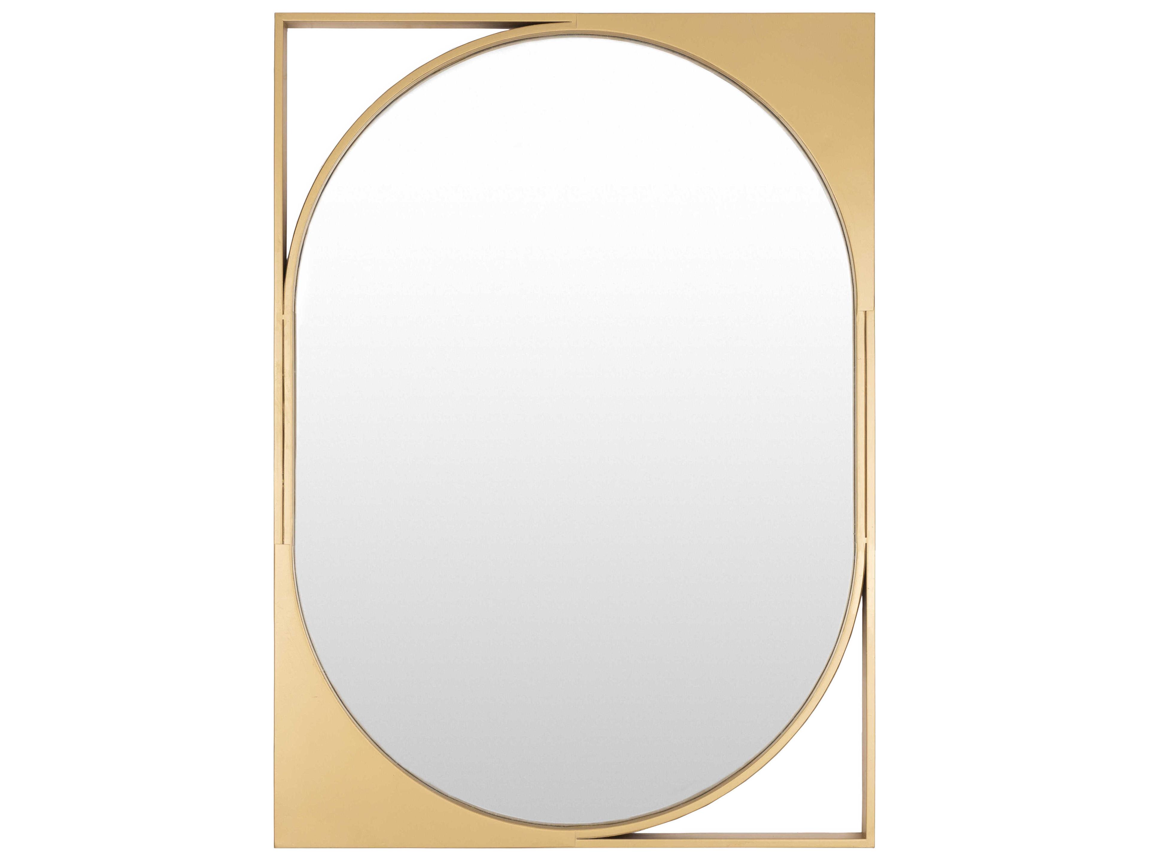 Livabliss by Surya Bauhaus Gold Wall Mirror Rectangular