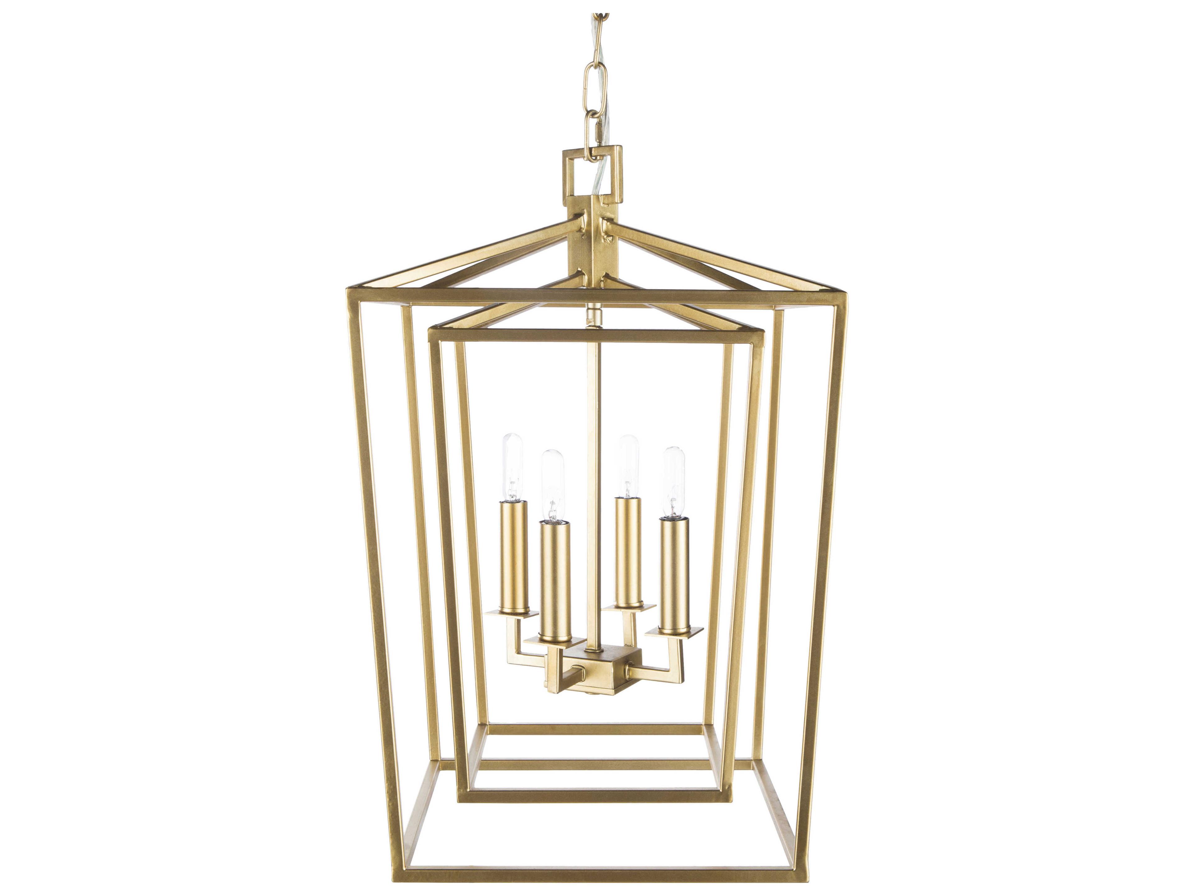 Livabliss by Surya Bellair 4-Light Gold Chandelier