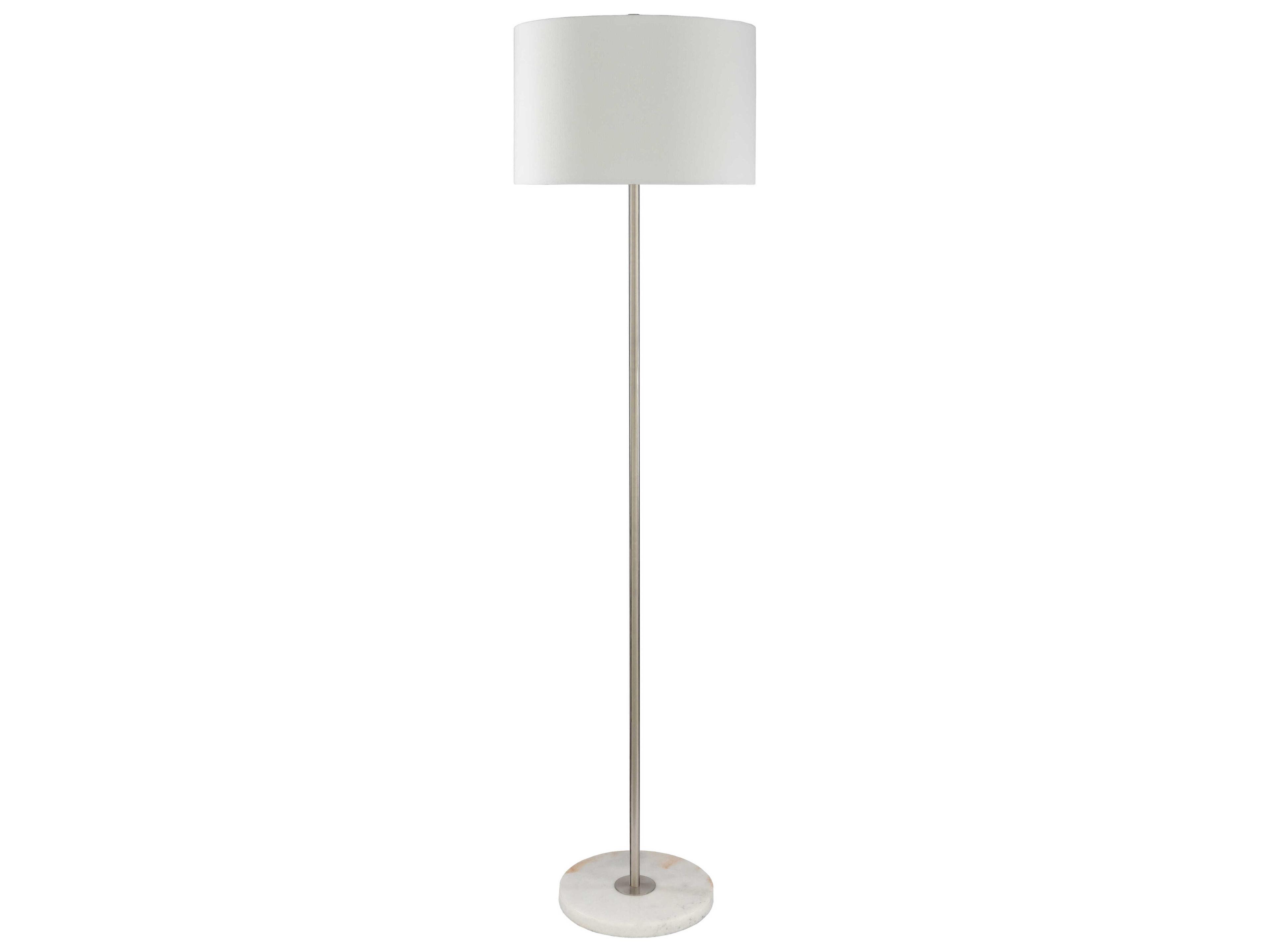Livabliss by Surya Becker Metallic Silver Floor Lamp