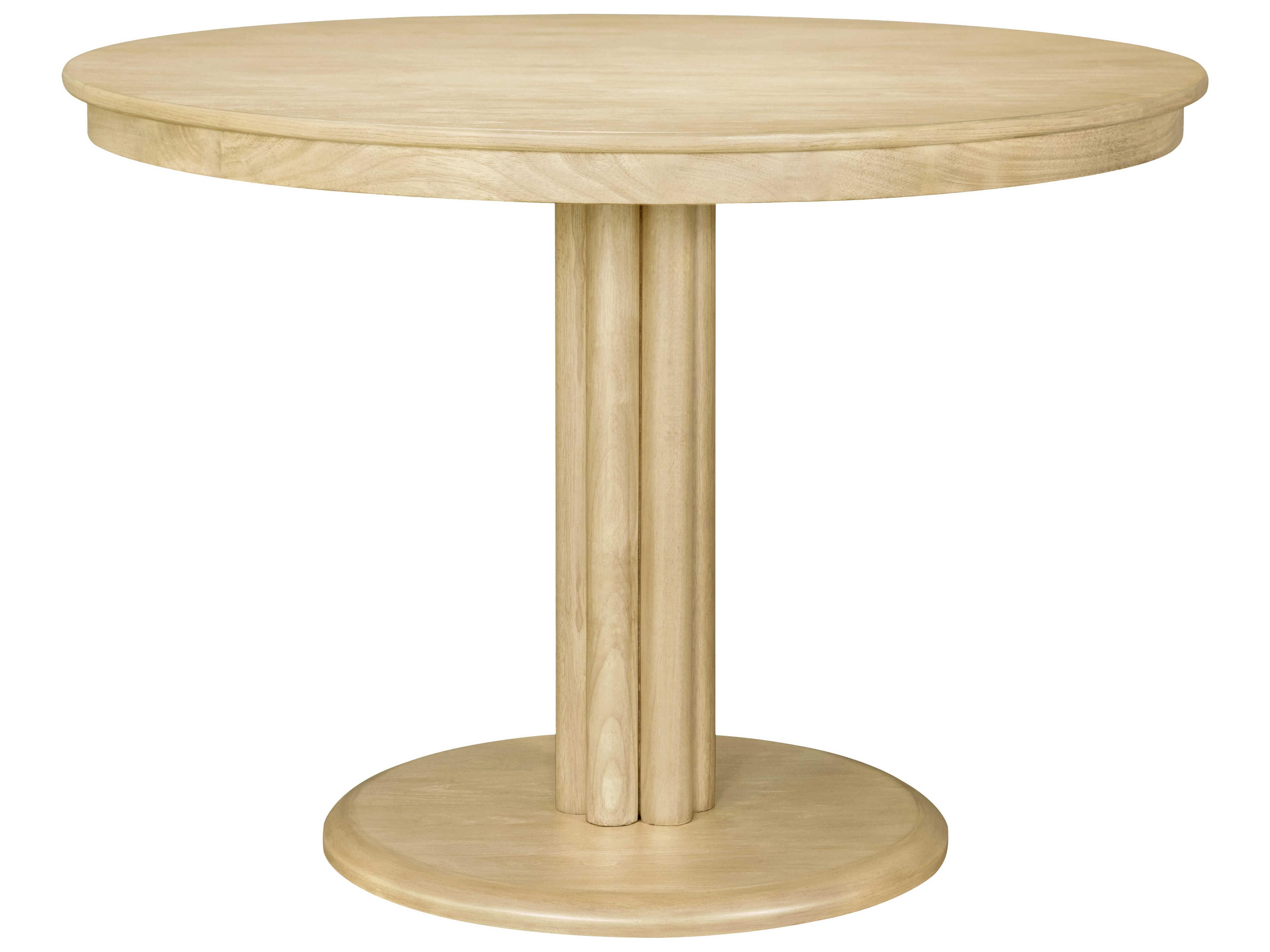 Luxecor Blissful Arista Round Wood Tan Dining Table