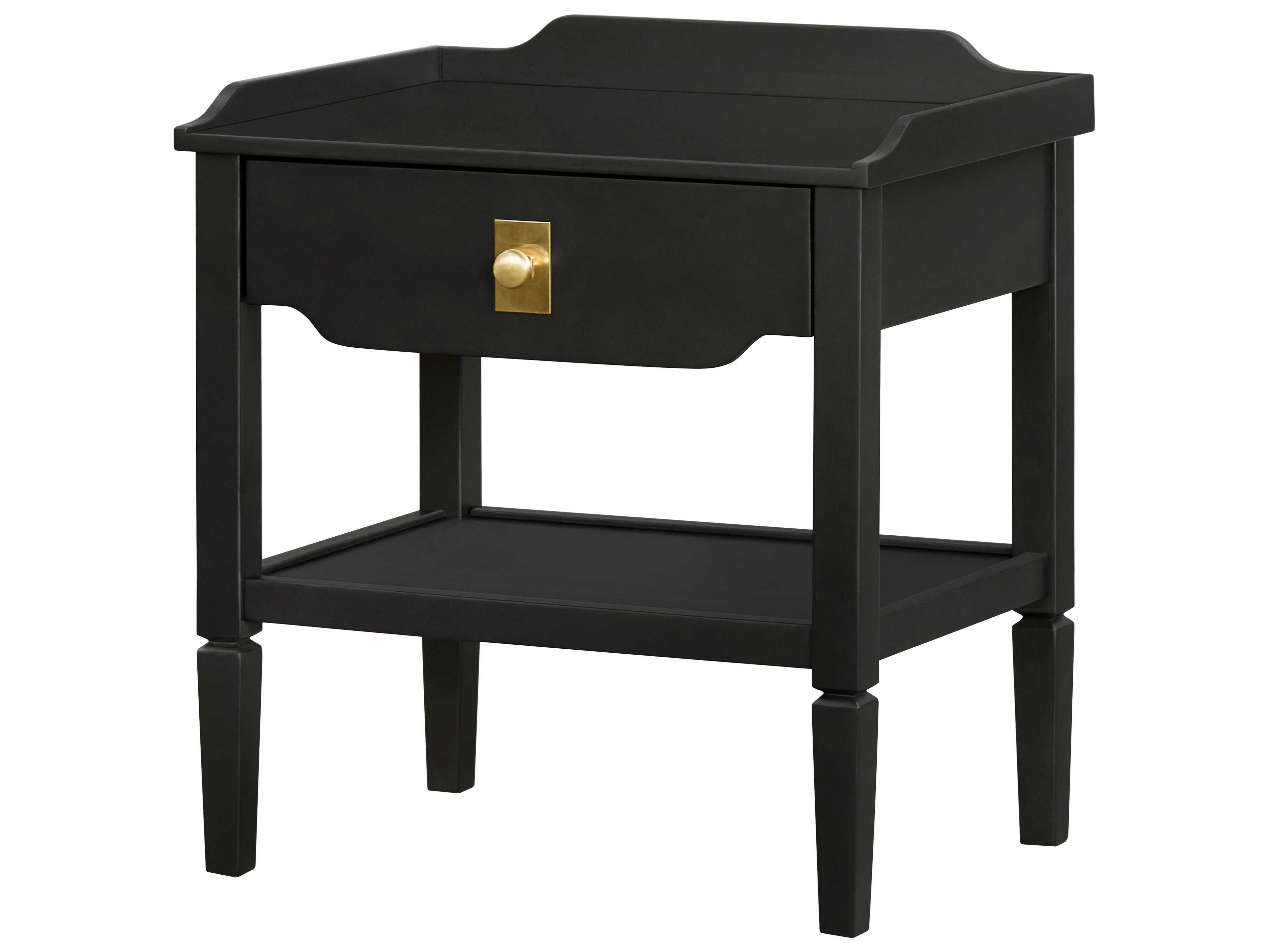 Livabliss by Surya Becki Owens Doheny Rectangular Wood Black End Table