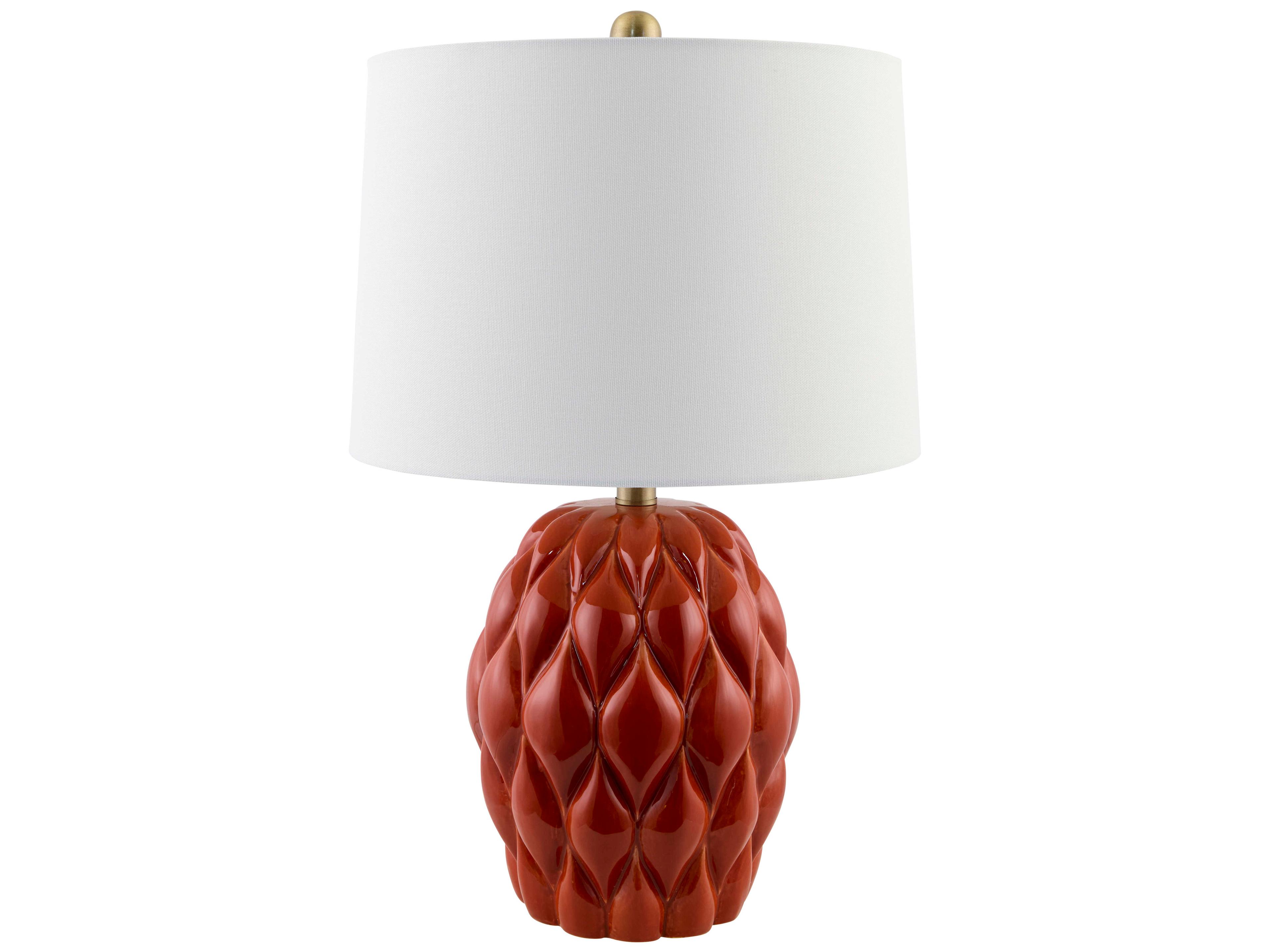 Livabliss by Surya Cagli Red Table Lamp