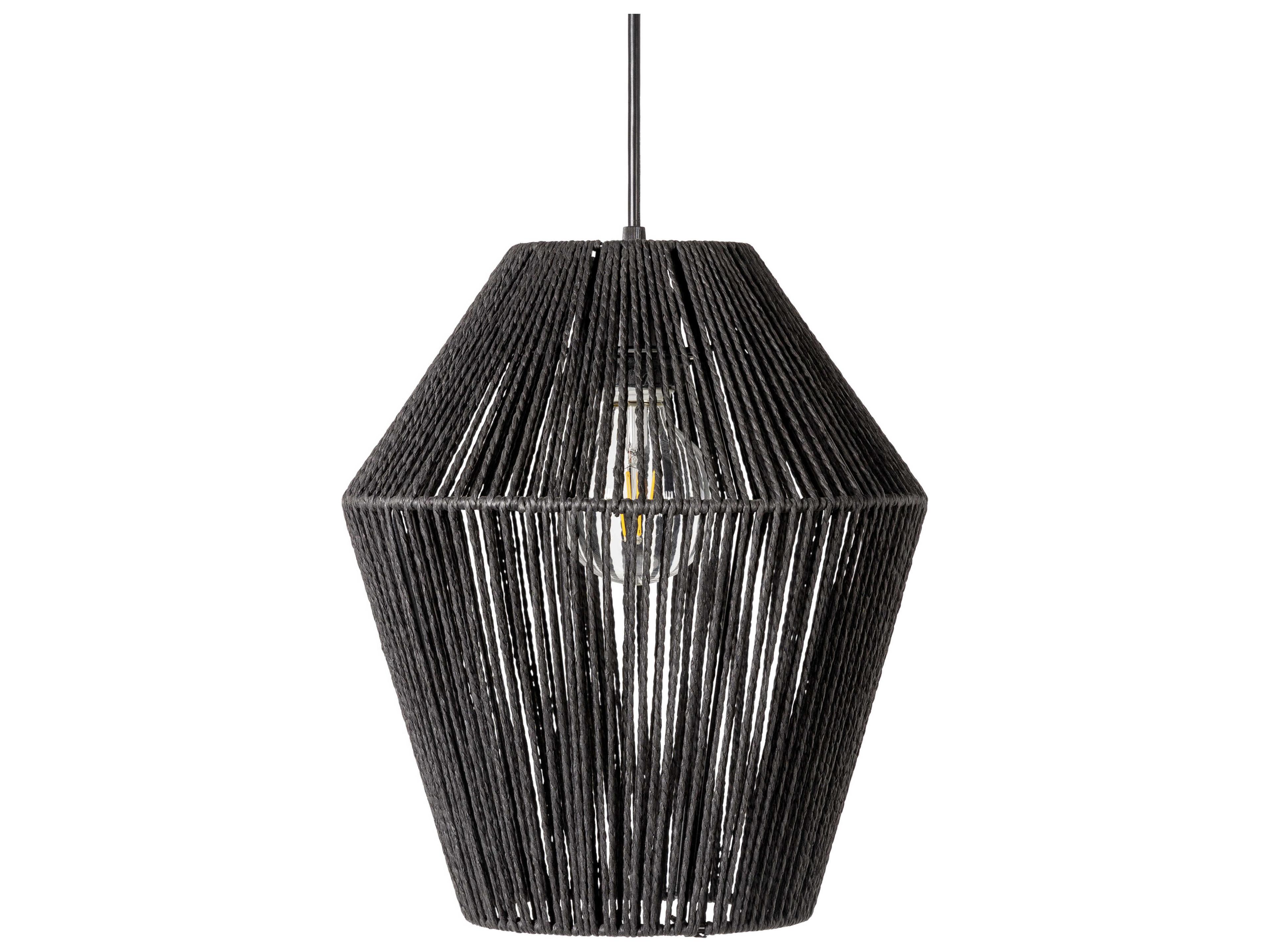 Livabliss by Surya Camerano 1-Light Black Mini Pendant