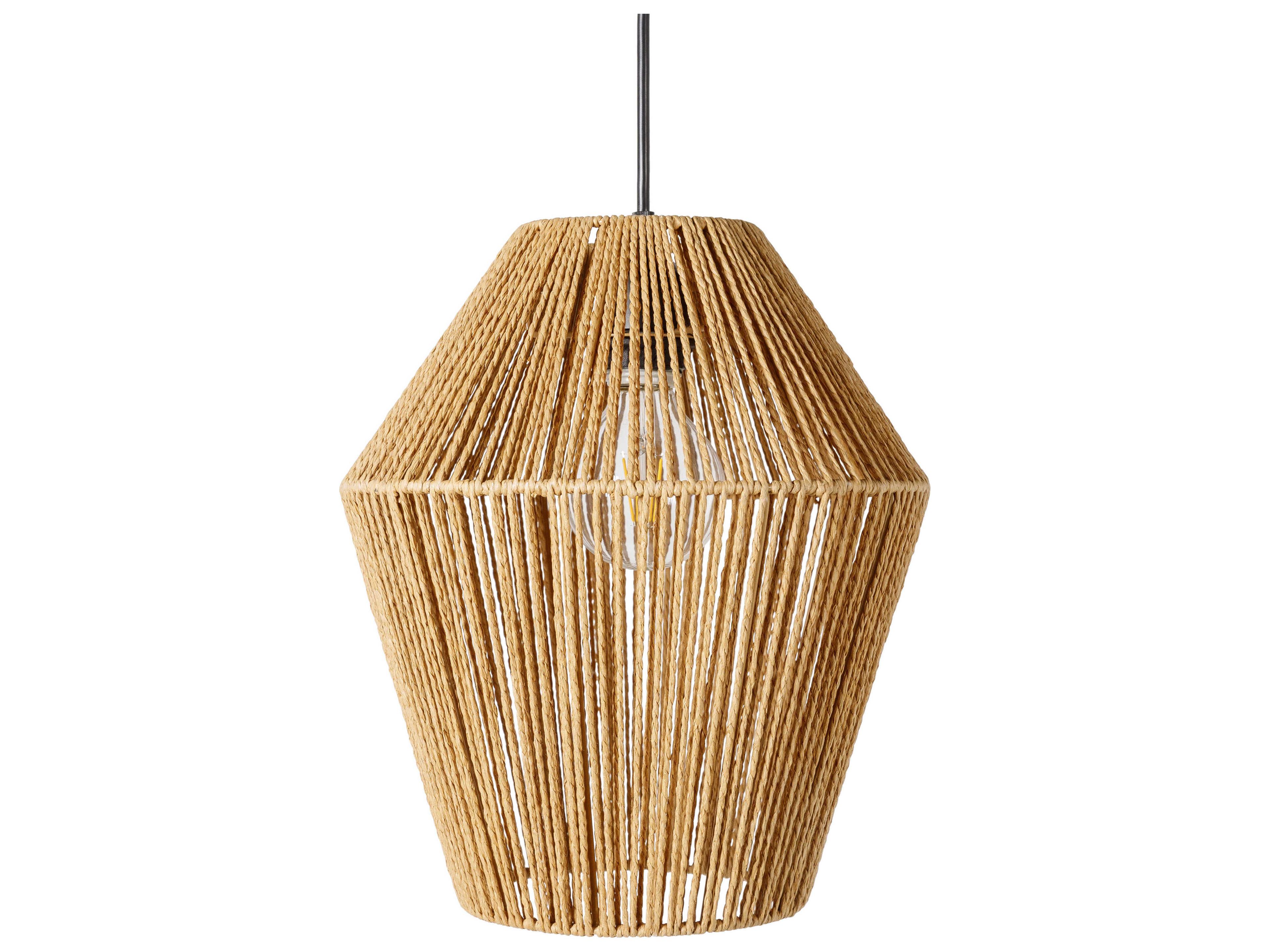 Livabliss by Surya Camerano 1-Light Beige Brown Mini Pendant