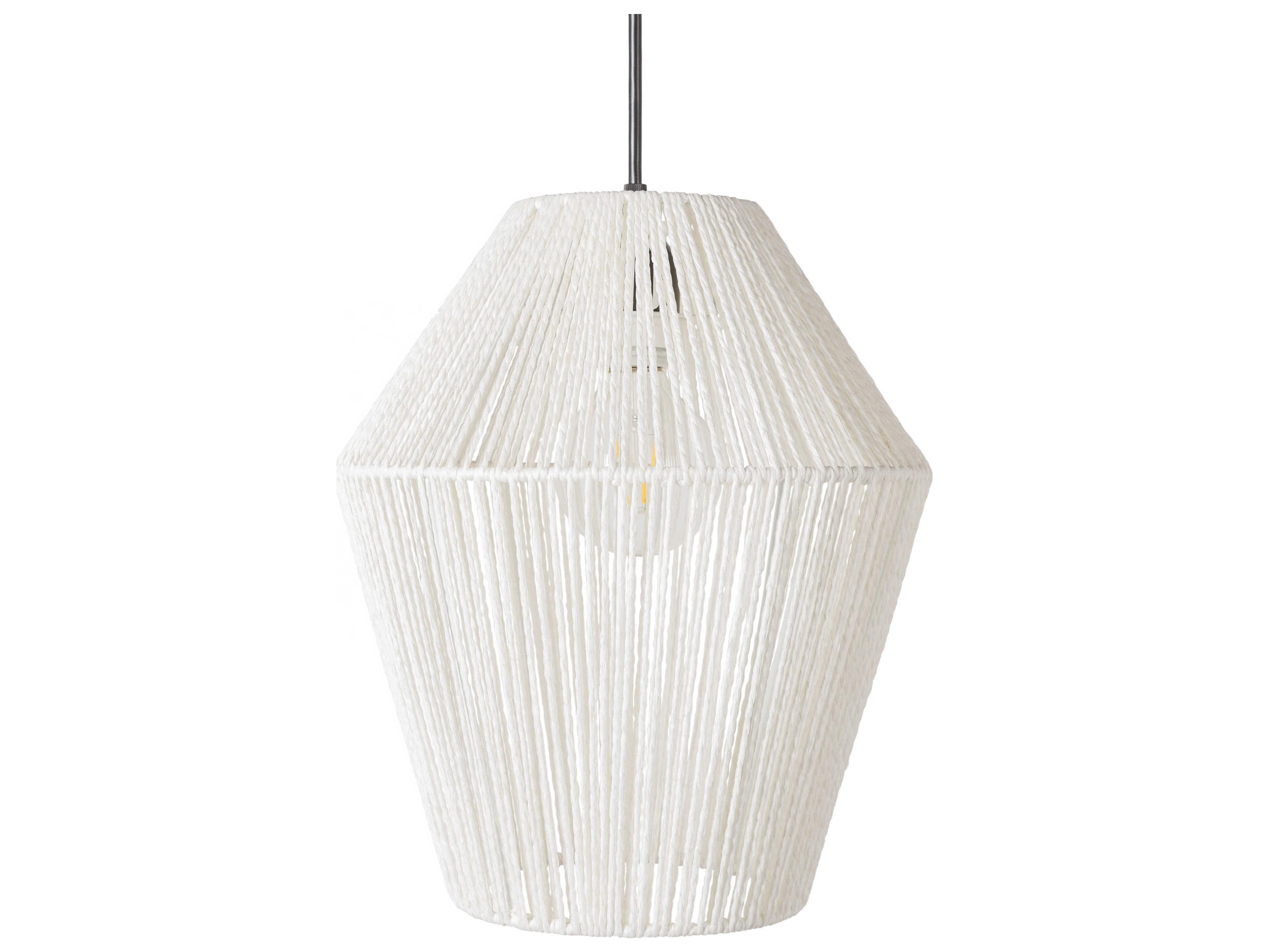 Livabliss by Surya Camerano 1-Light White Mini Pendant