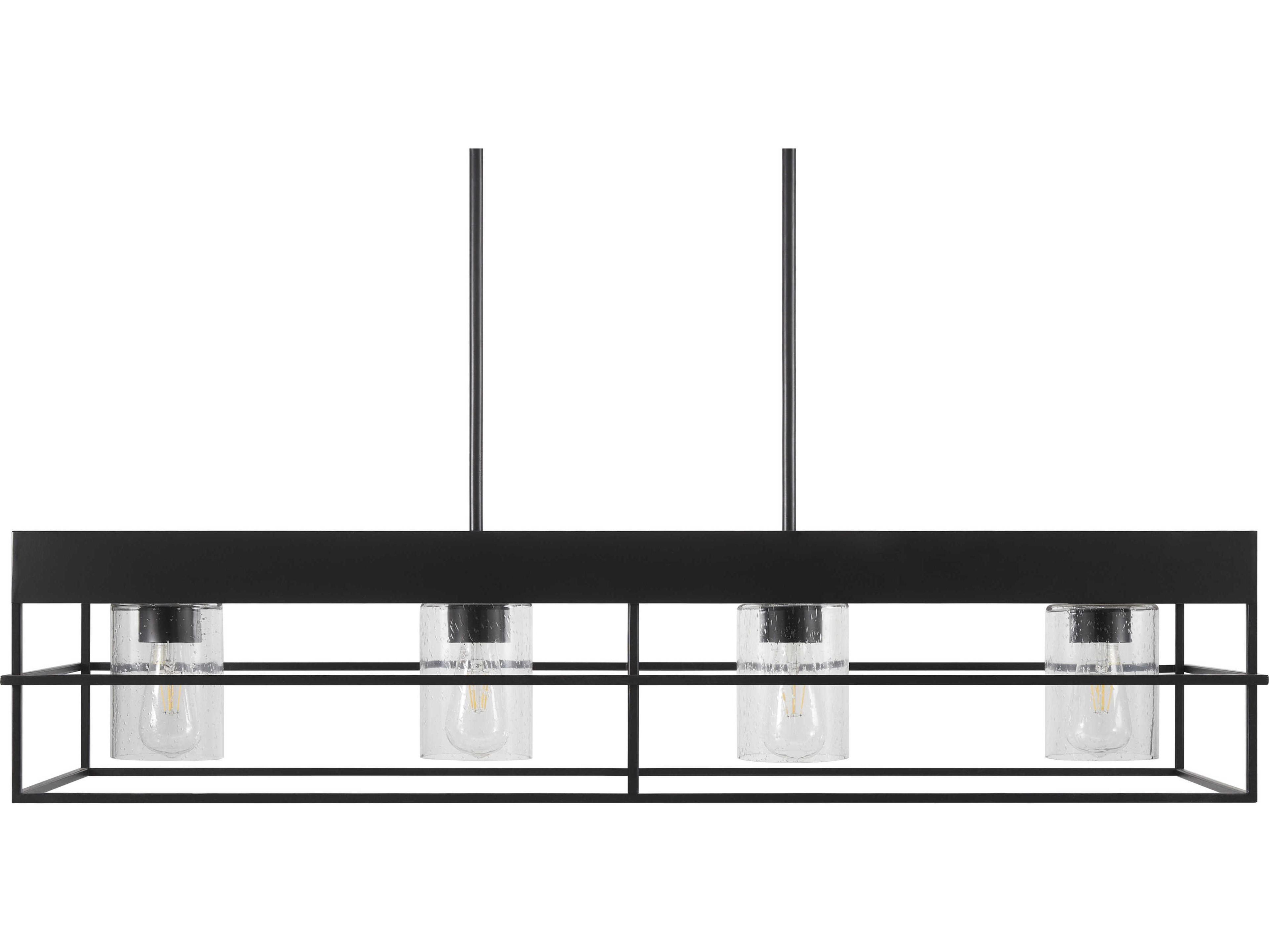 Livabliss by Surya Didier 4-Light Black Island Pendant