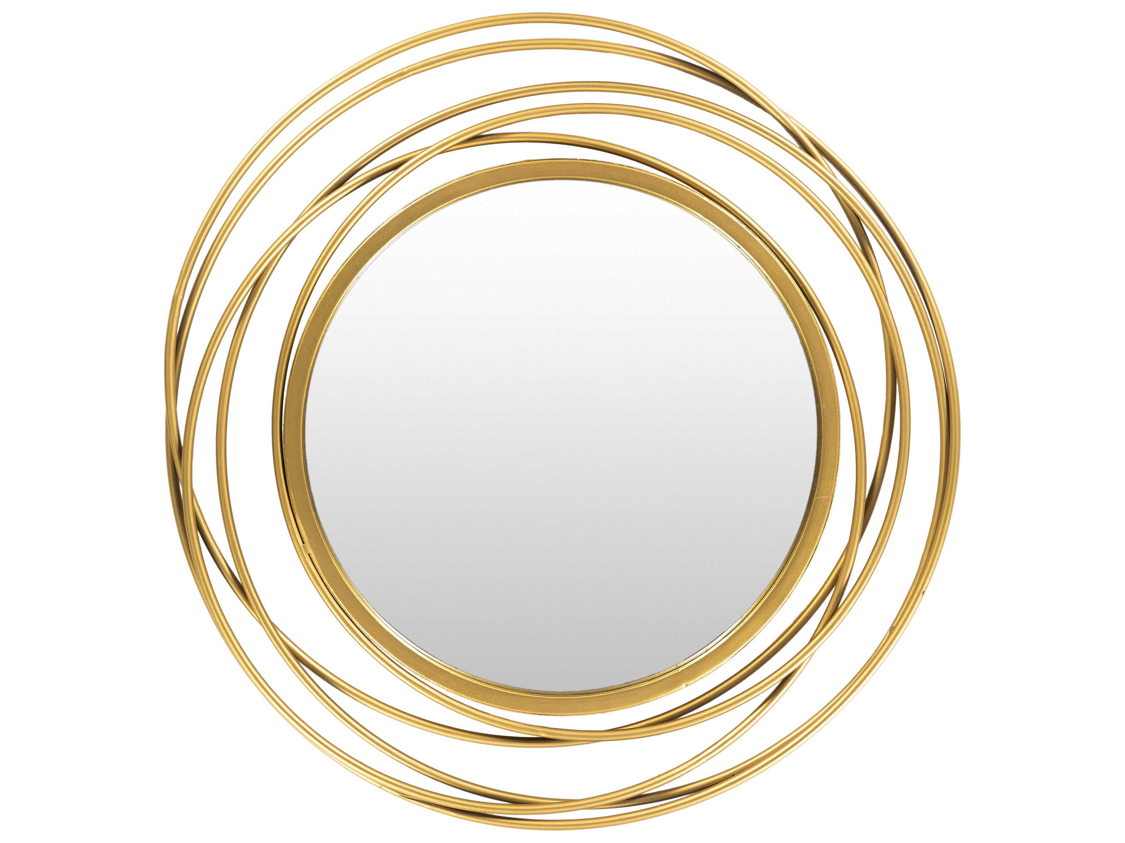 Livabliss by Surya Dixie Gold Wall Mirror Round