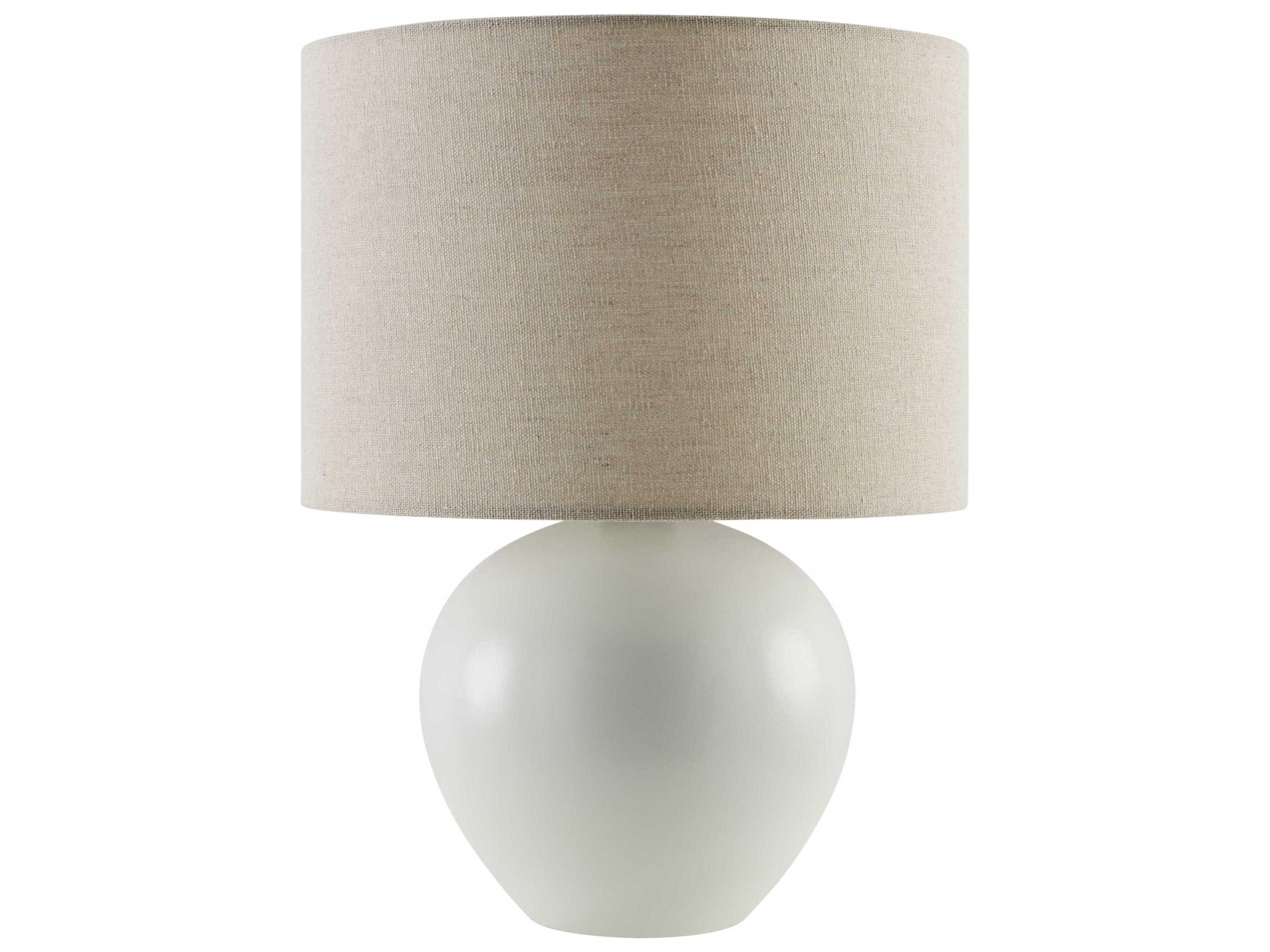 Livabliss by Surya Elio White Table Lamp