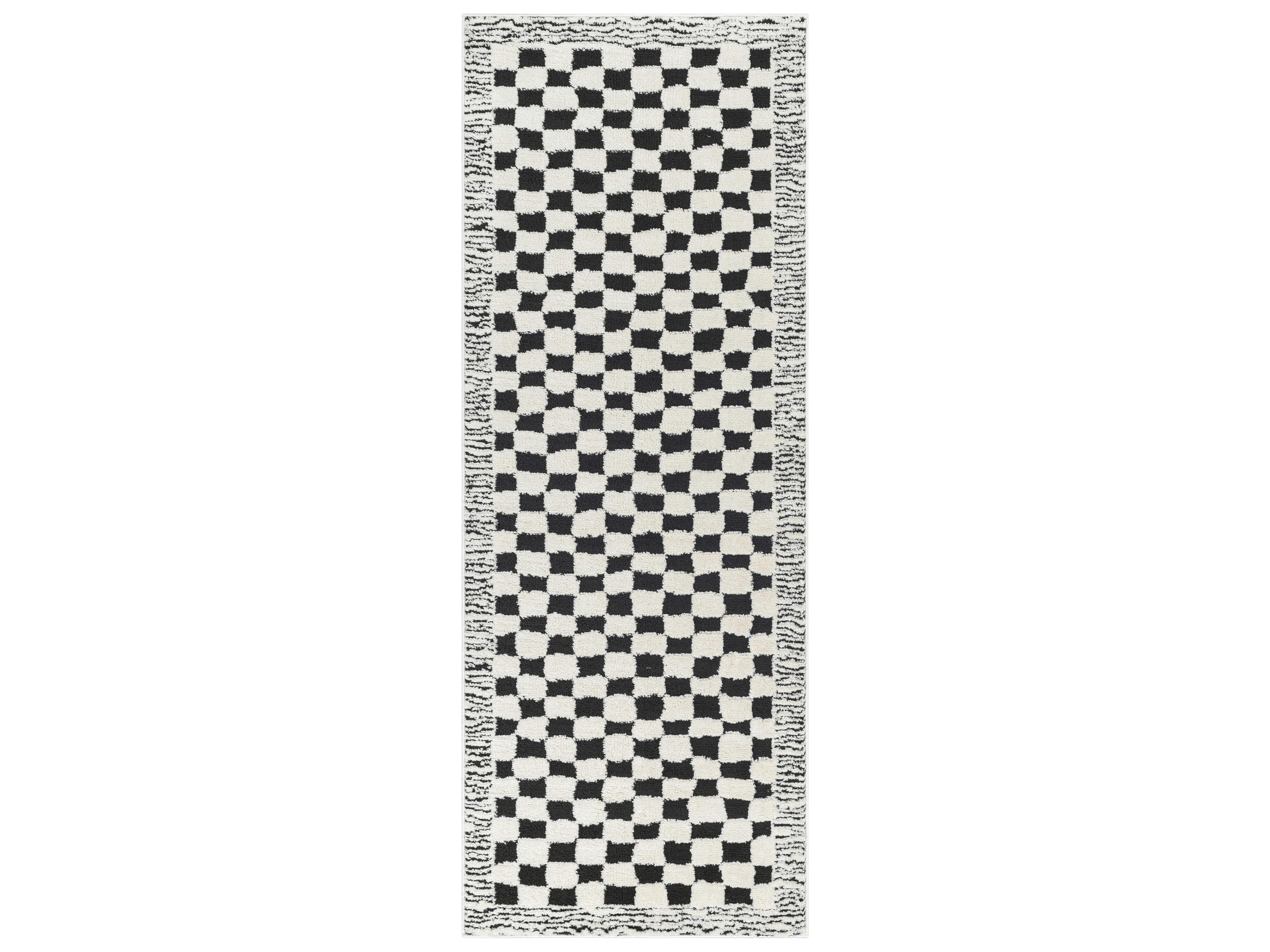 Livabliss by Surya Freud Shag Bordered Runner Area Rug