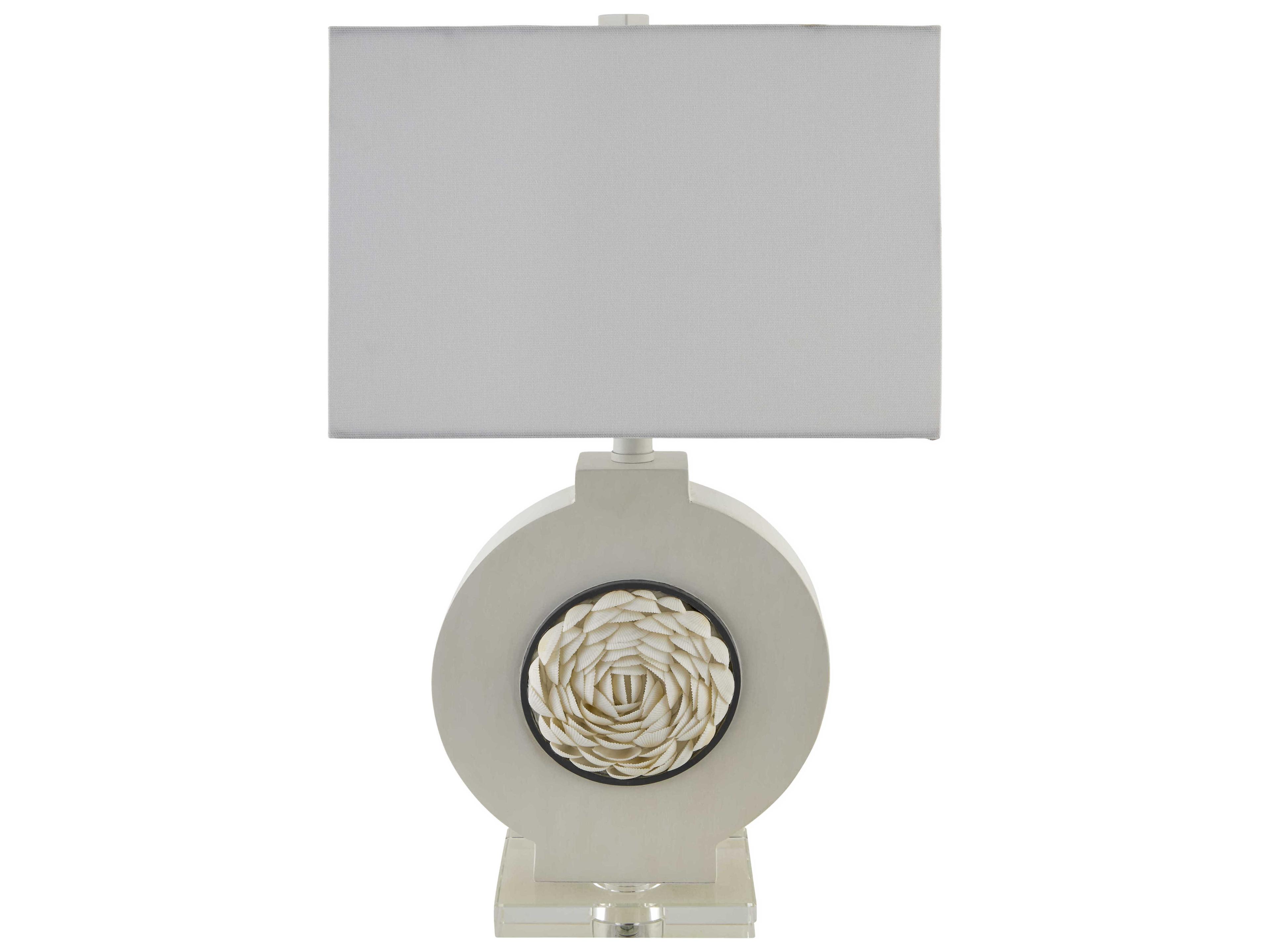 Livabliss by Surya Floralis White Table Lamp