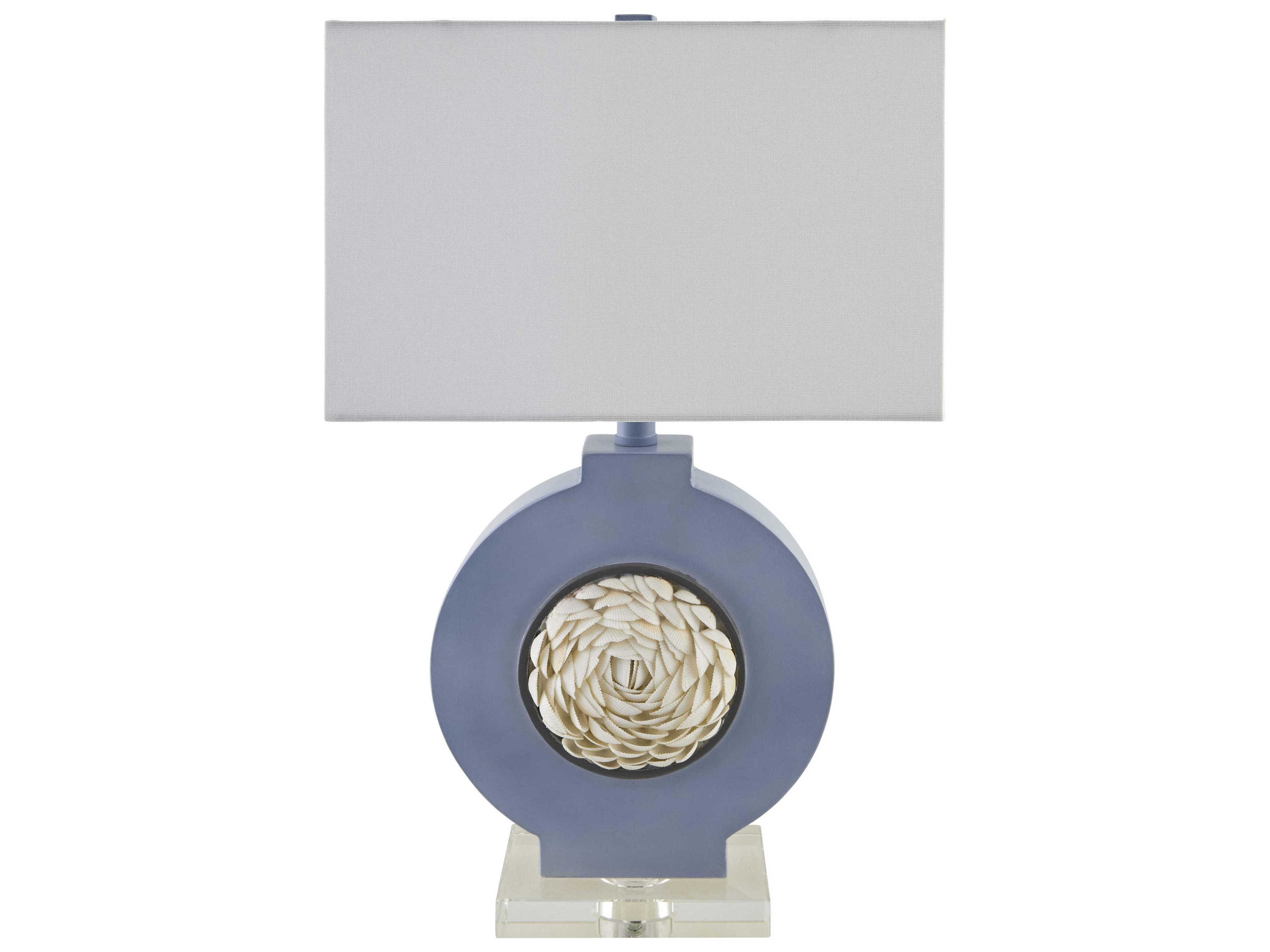 Livabliss by Surya Floralis Ice Blue Table Lamp