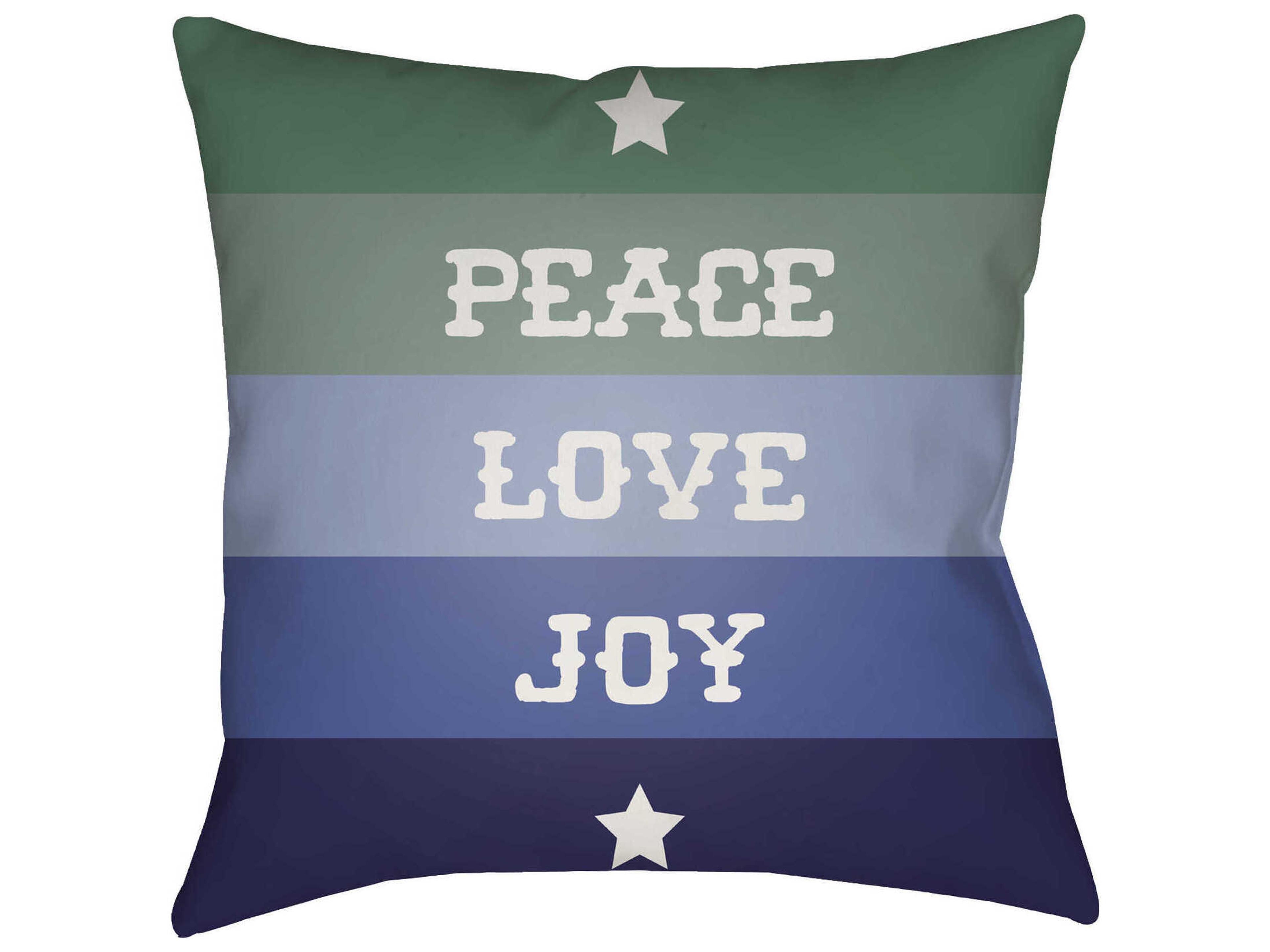 Livabliss by Surya Peace Love Joy Pillows