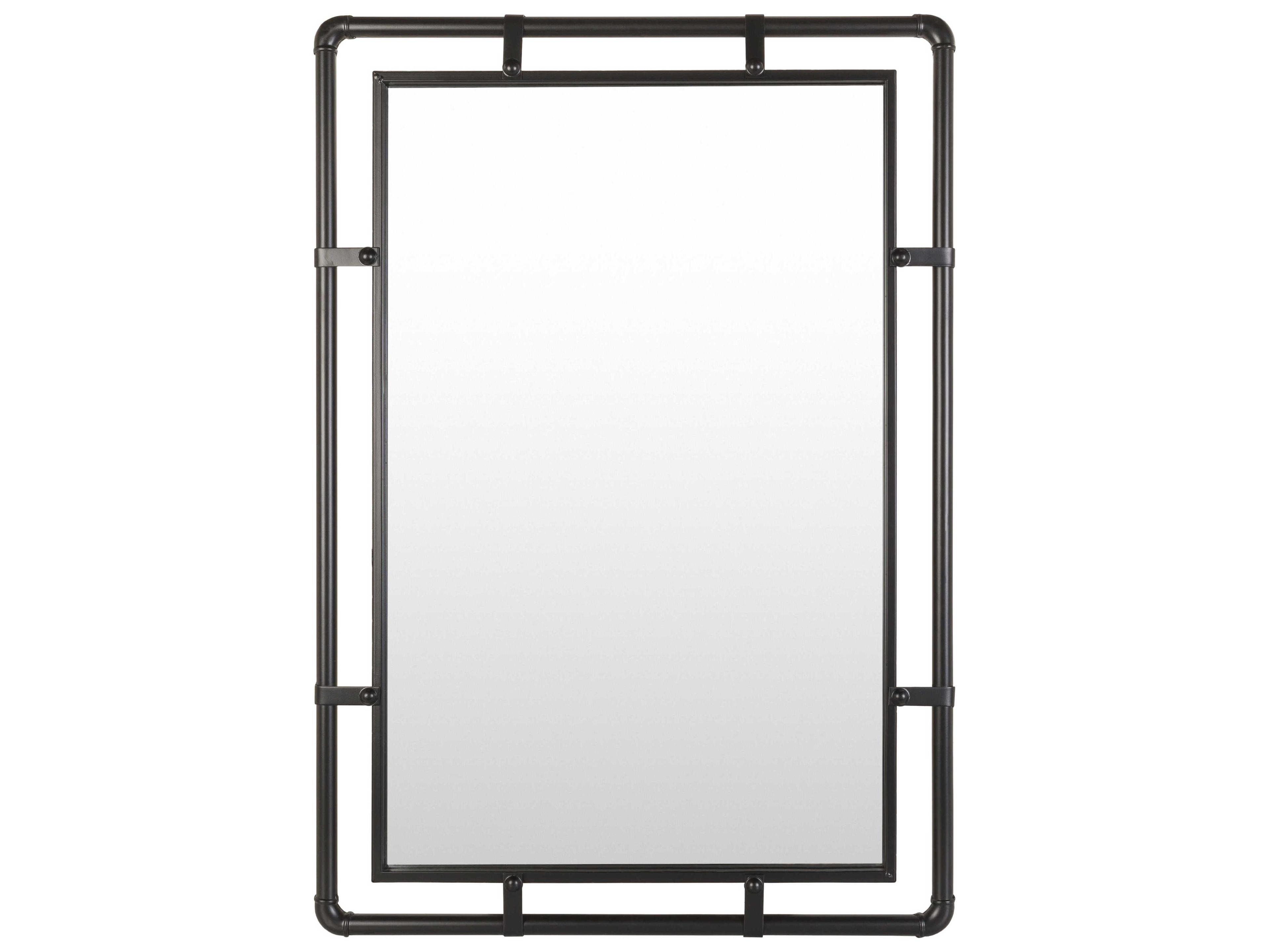 Livabliss by Surya Indus Black Wall Mirror Rectangular