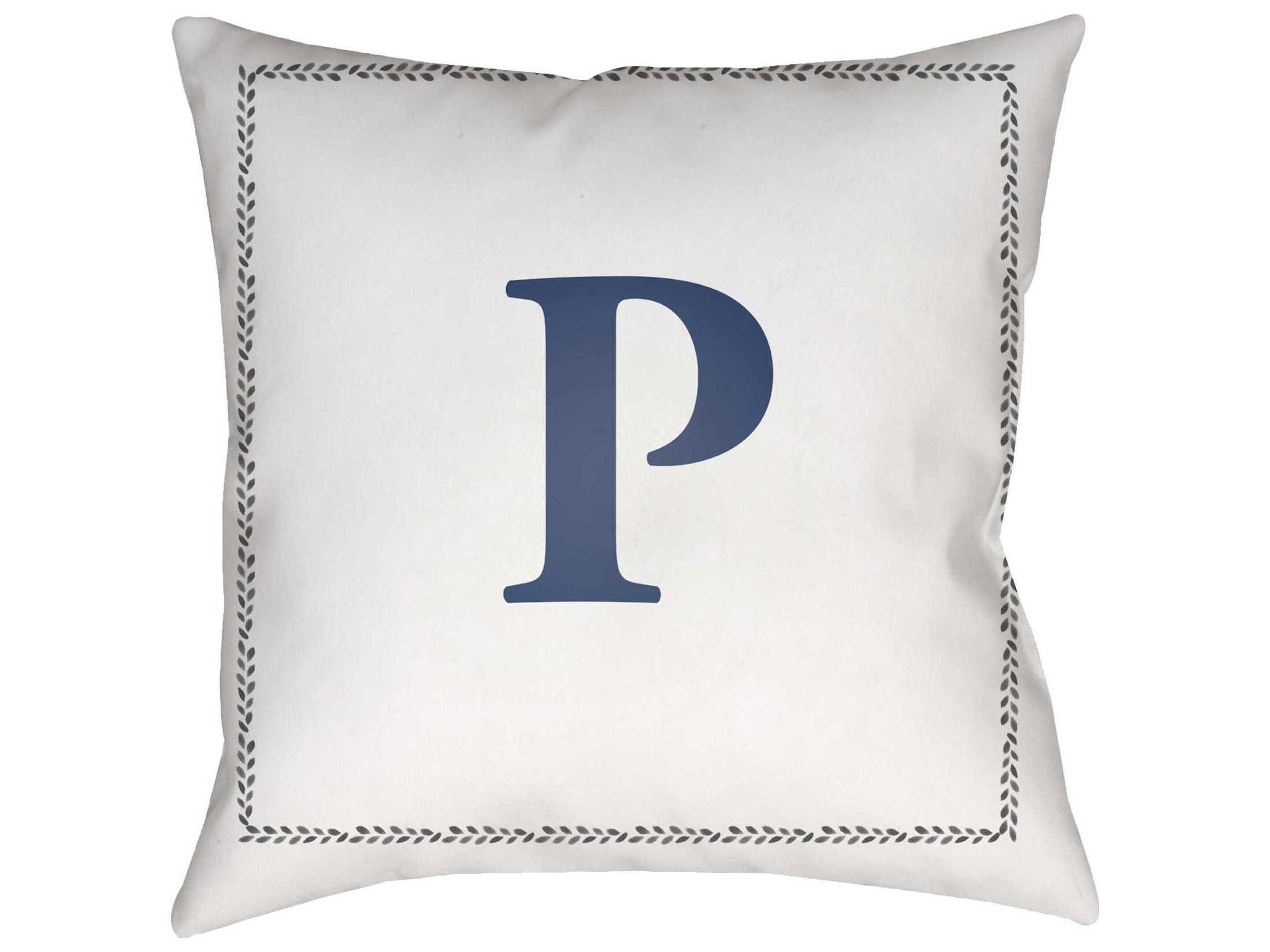 Livabliss by Surya Initials P Pillow