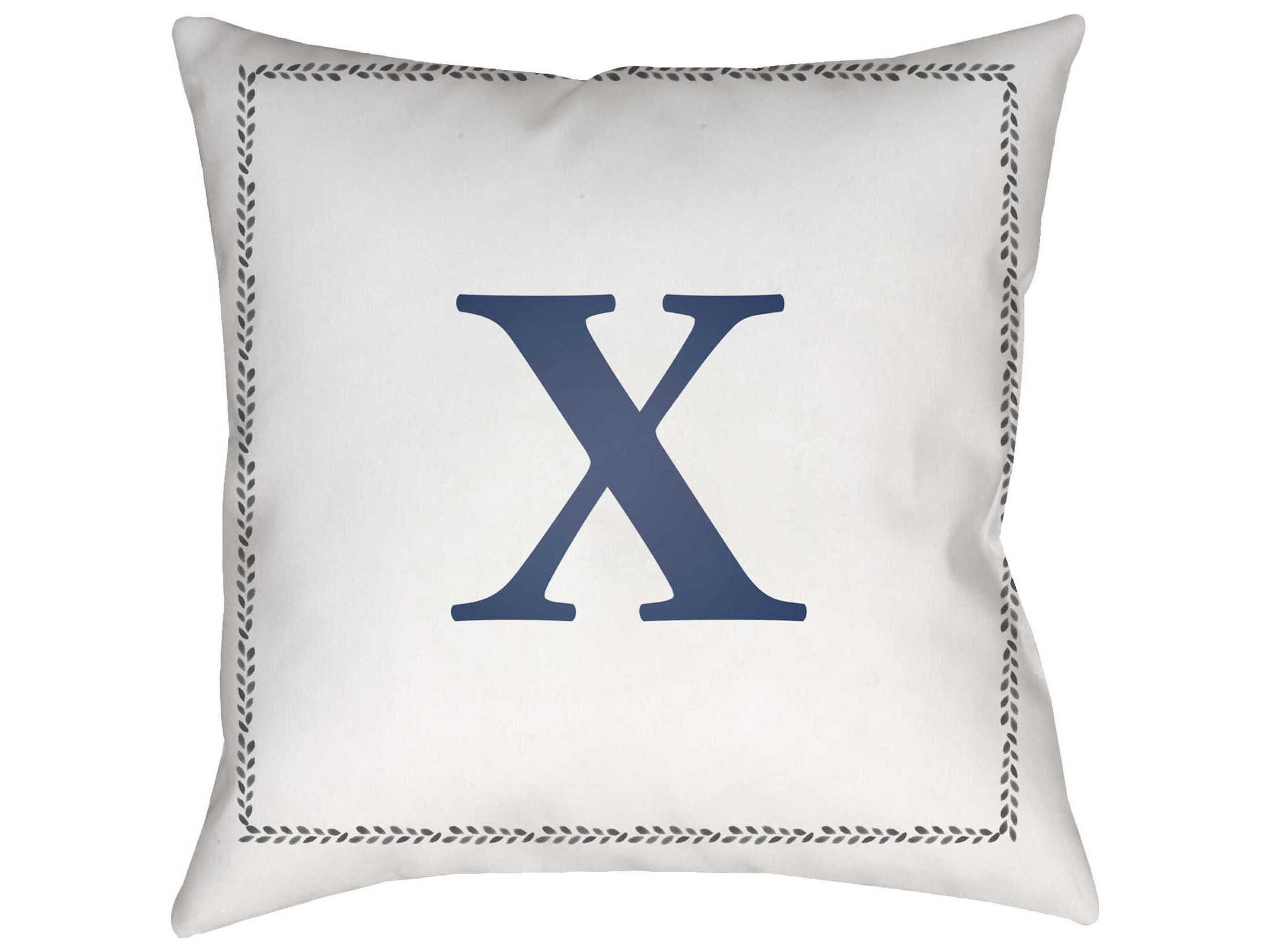 Livabliss by Surya Initials X Pillow