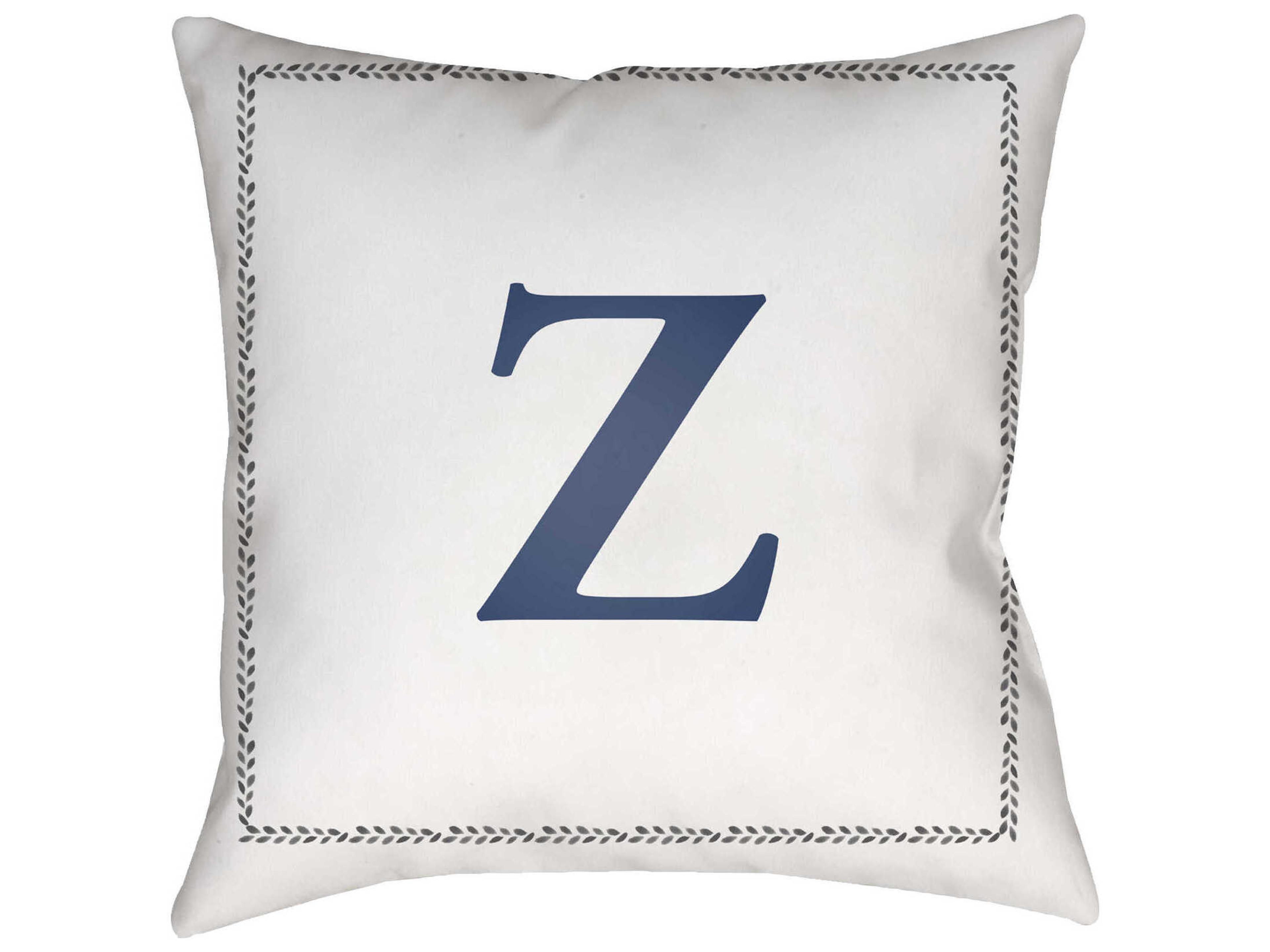 Livabliss by Surya Initials Z Pillow