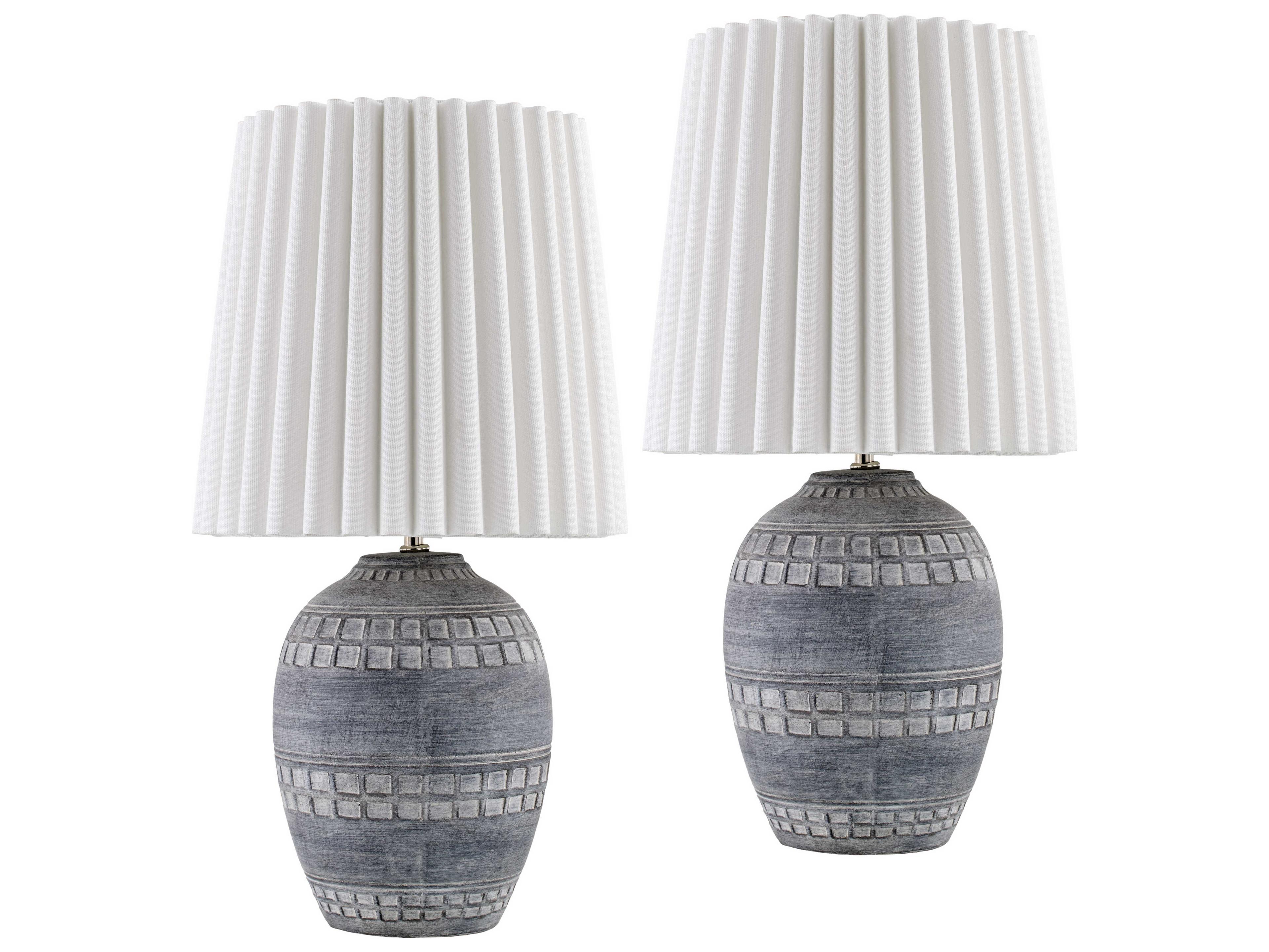 Livabliss by Surya Iroh Light Gray Table Lamp (Set of 2)