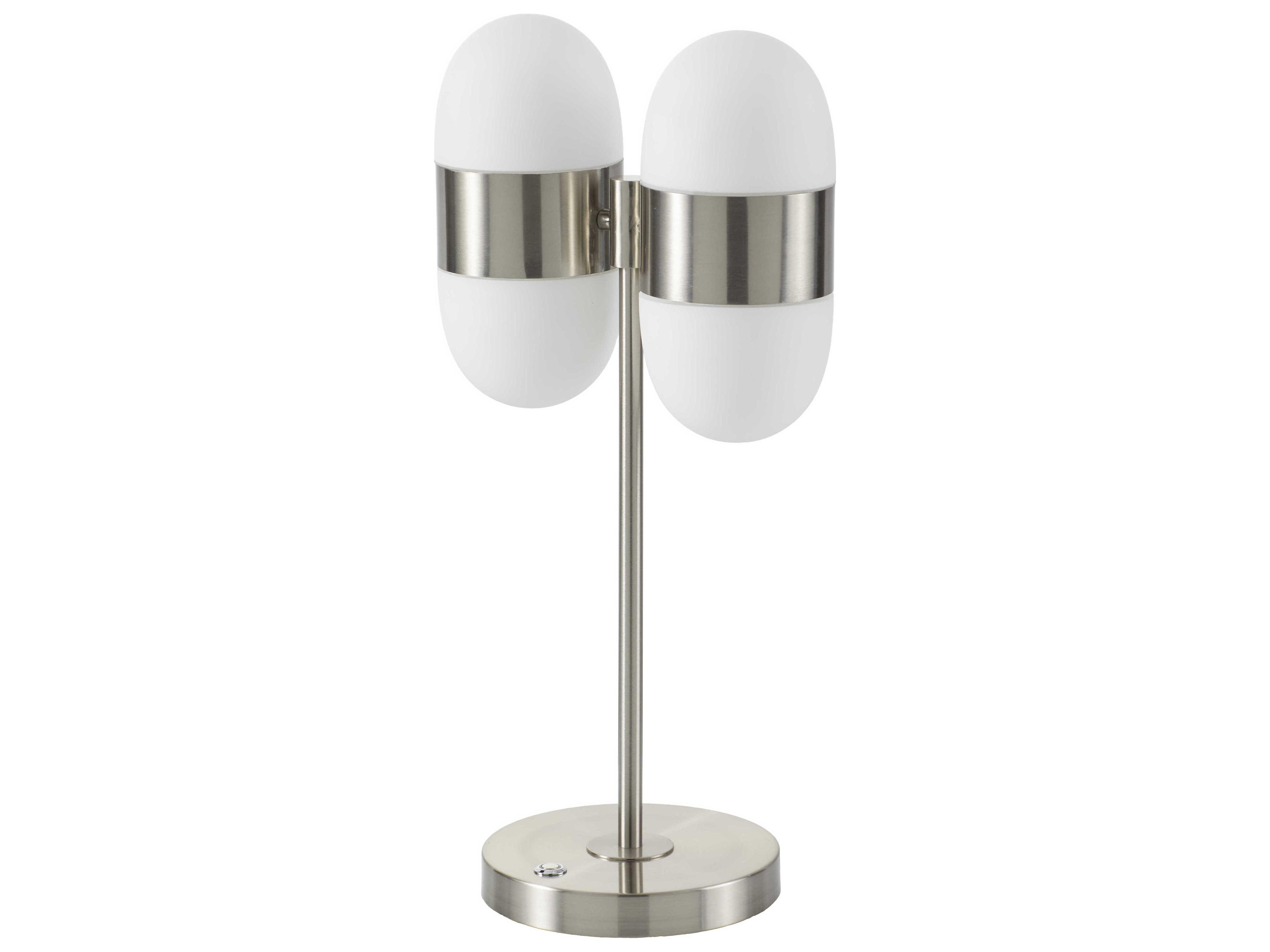 Livabliss by Surya Jonan Metallic Nickel Table Lamp