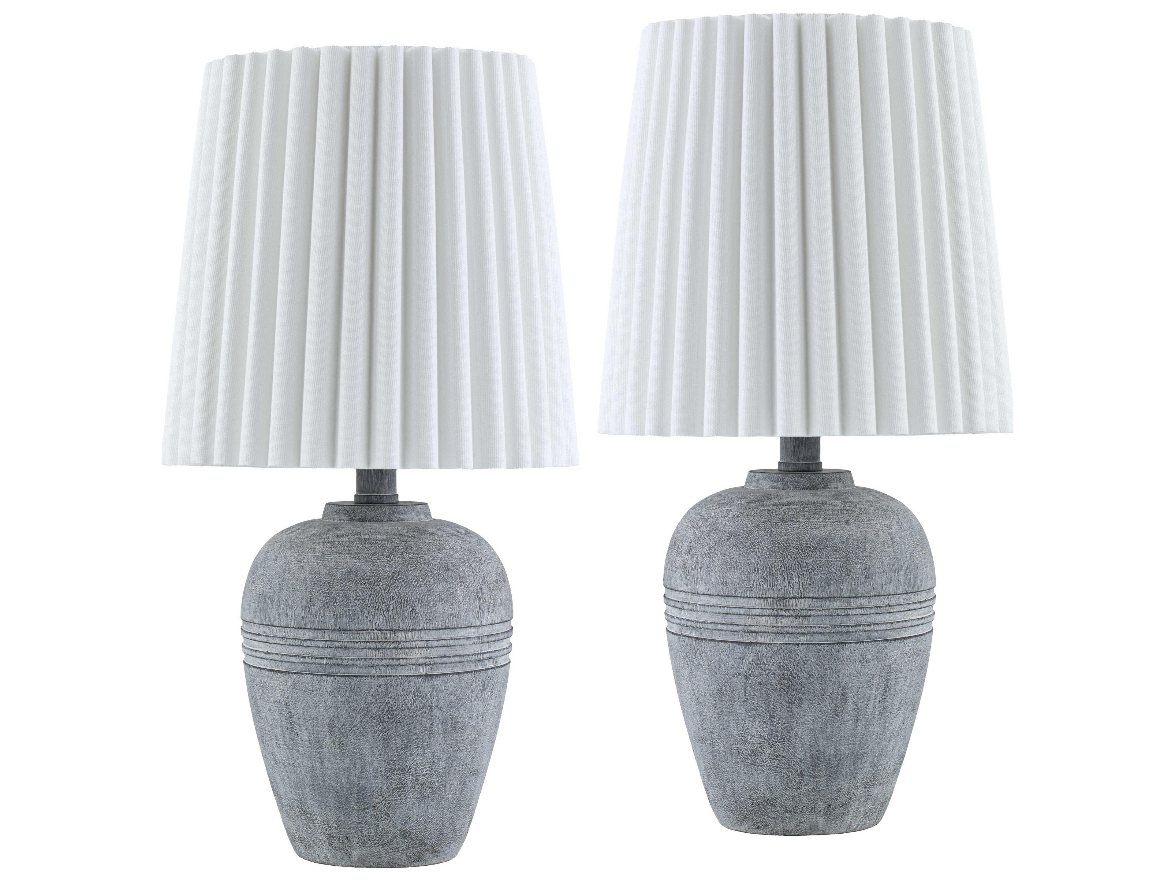 Livabliss by Surya Kakisa Gray Table Lamp (Set of 2)