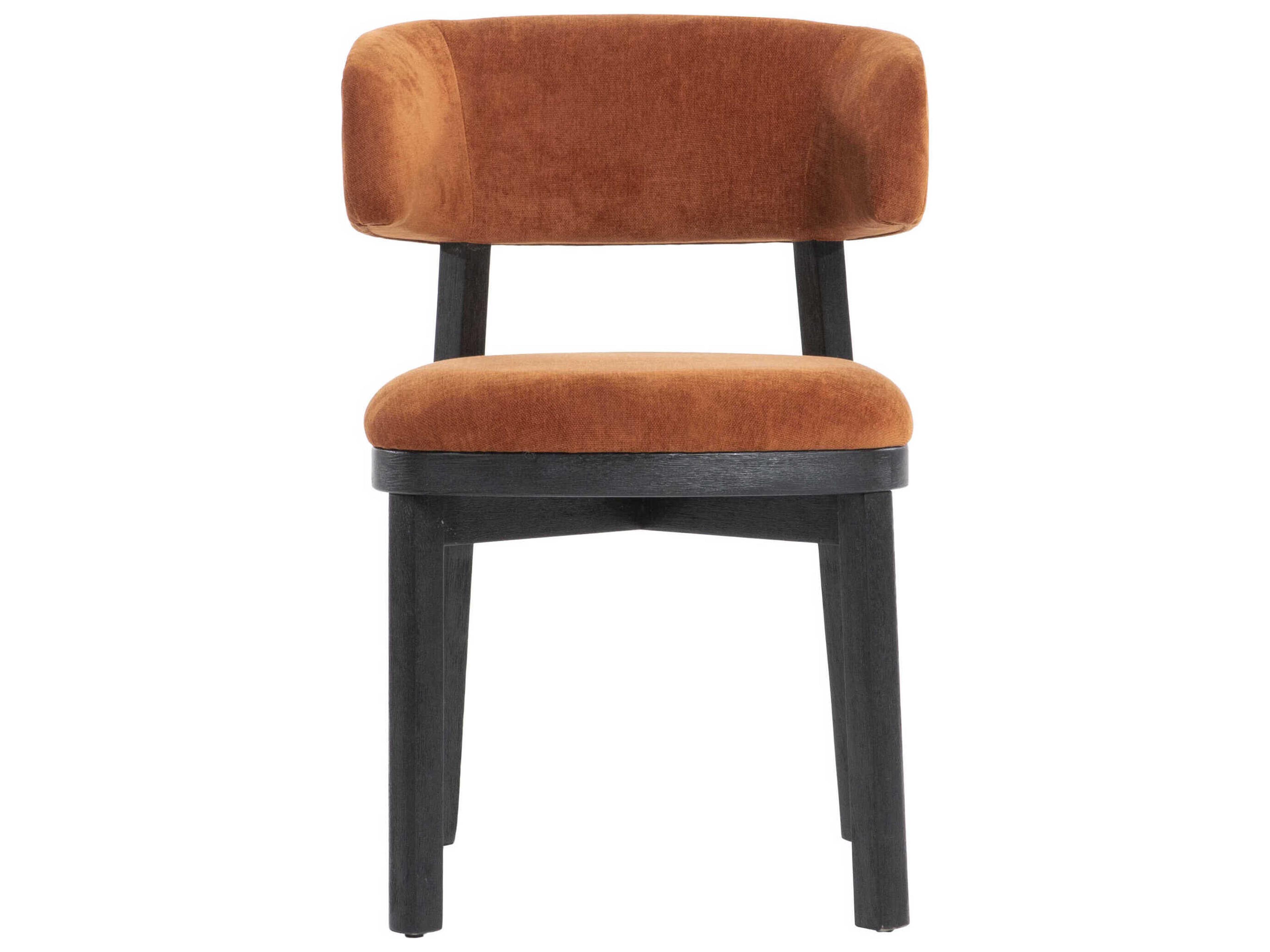 Livabliss by Surya Lindo Acacia Wood Brown Upholstered Armless Dining Chair (Set of 2)